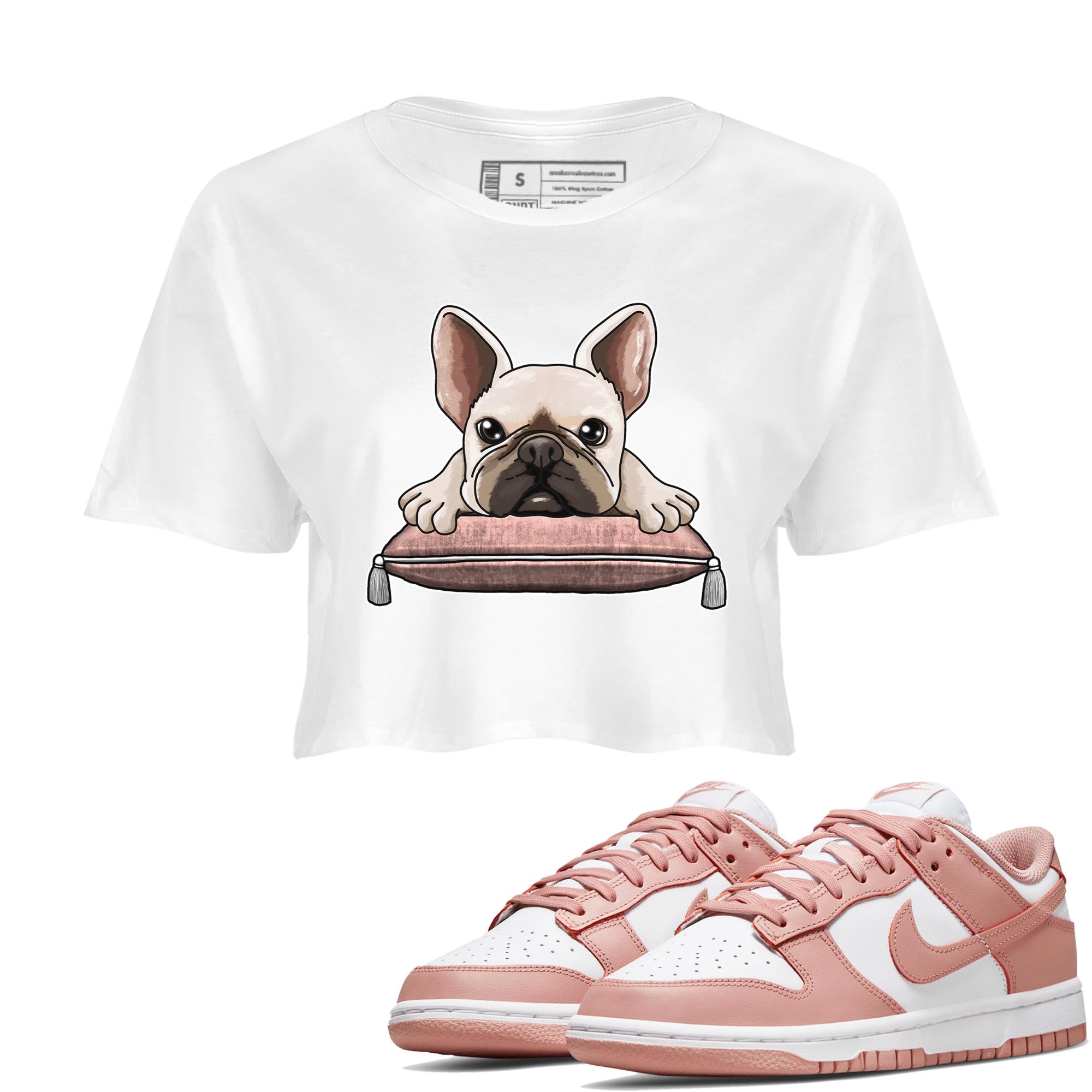 French Bulldog snkmatch Women's Top - Dunk Rose Whisper