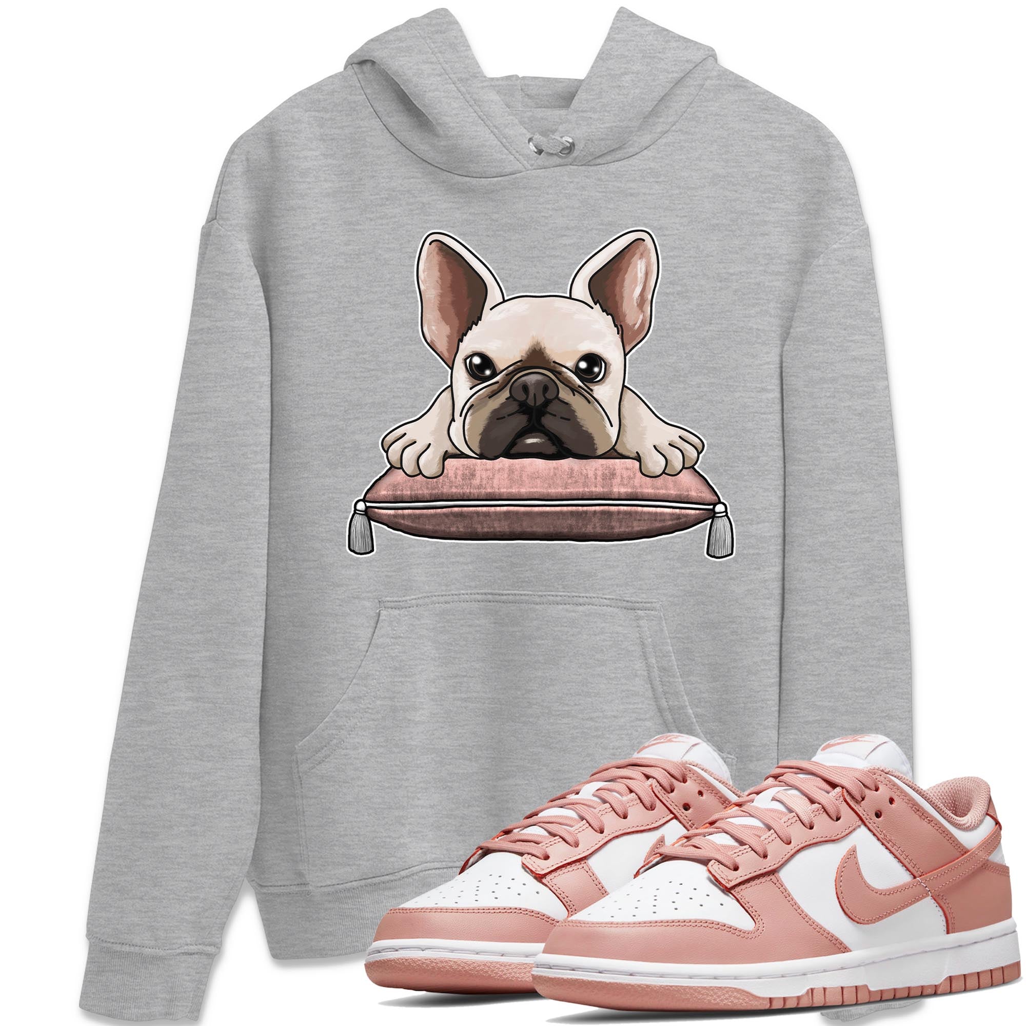 French Bulldog snkmatch Tee - Dunk Rose Whisper