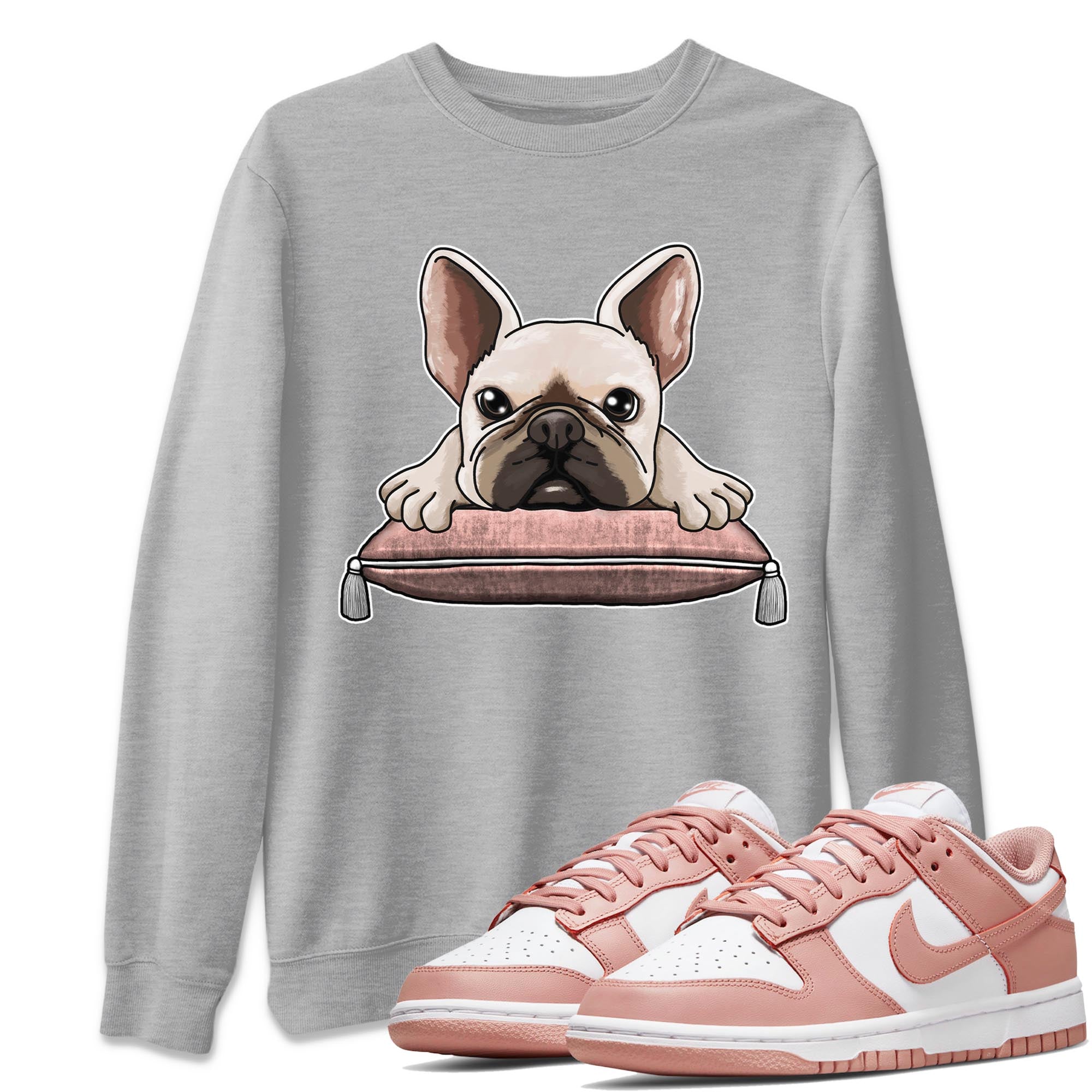 French Bulldog snkmatch Tee - Dunk Rose Whisper