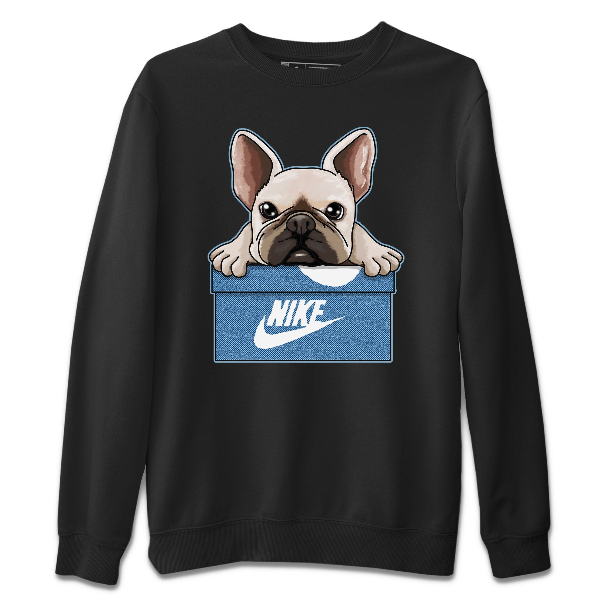 French Bulldog Unisex Tops - Air Jordan 1 Denim