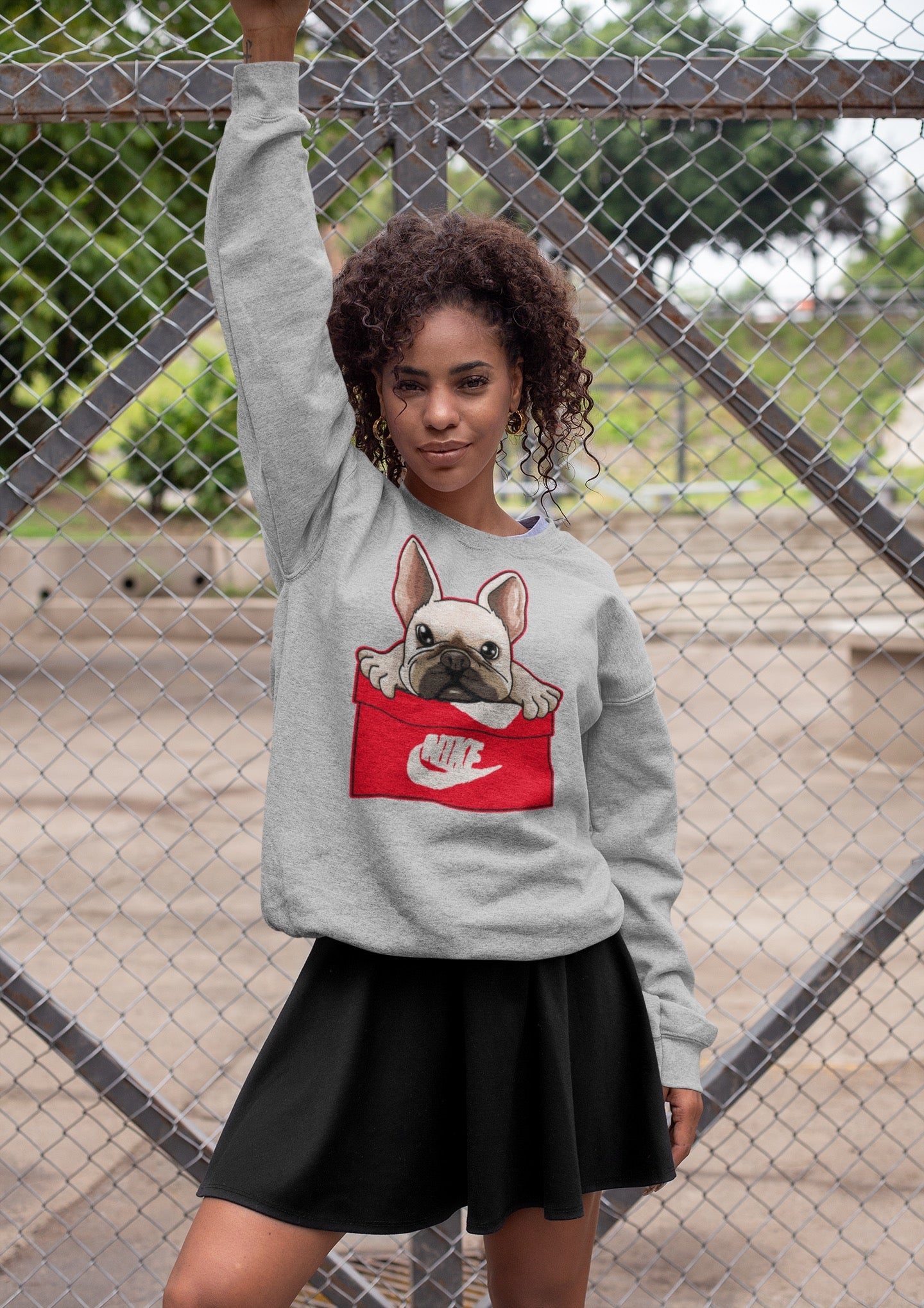 French Bulldog Unisex Tops - Air Jordan 1 Newstalgia