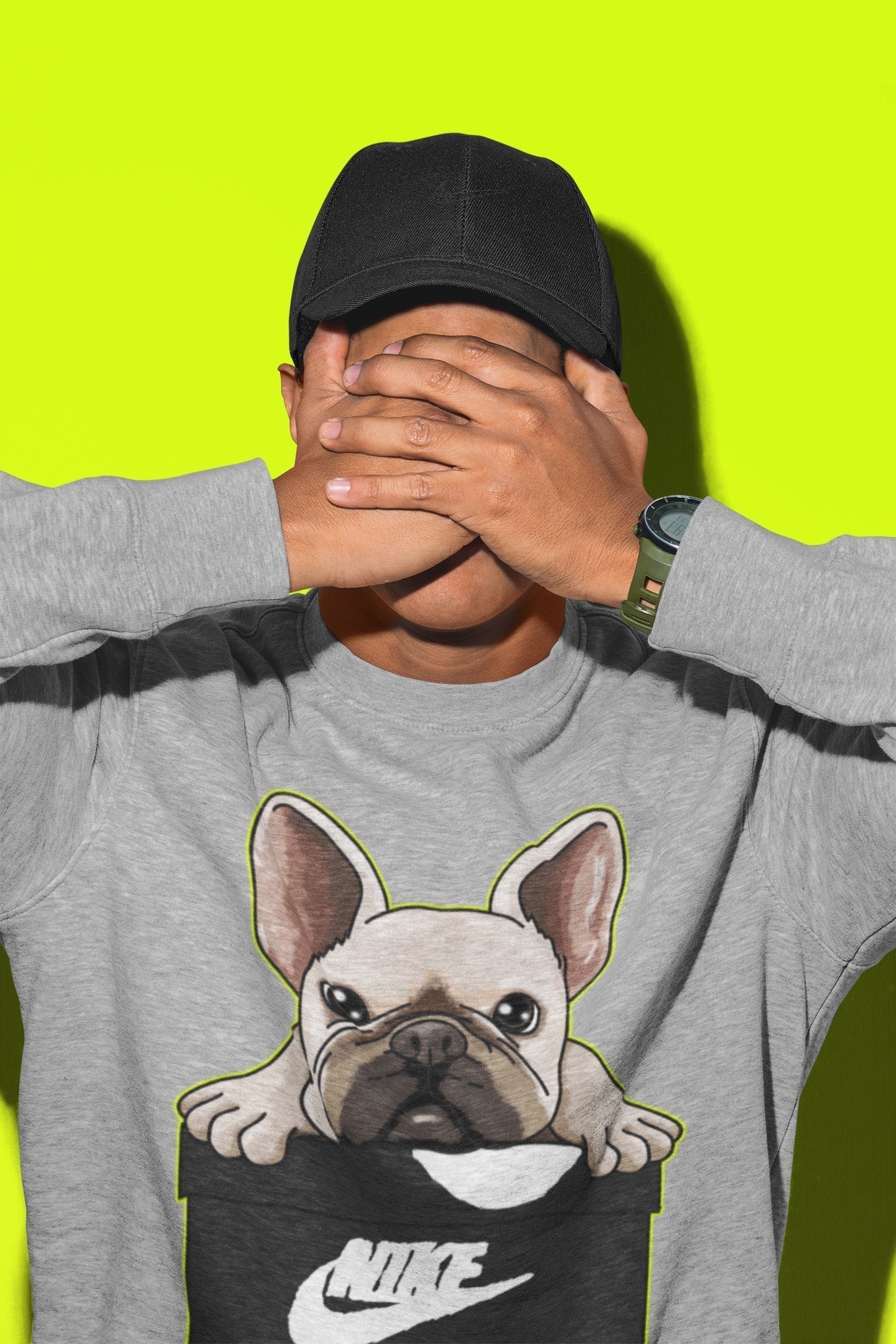 French Bulldog Unisex Tops - Air Jordan 1 Visionaire