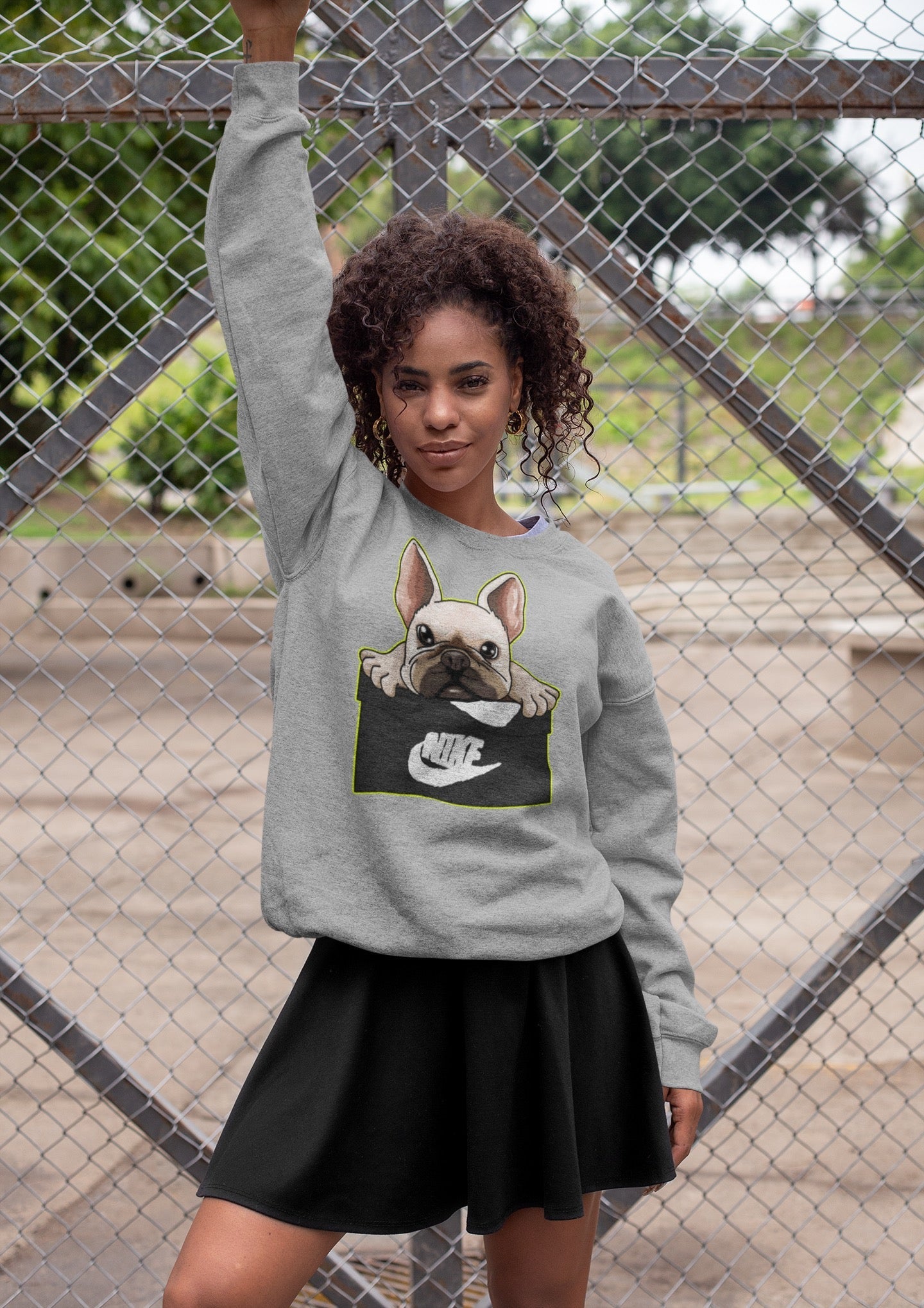 French Bulldog Unisex Tops - Air Jordan 1 Visionaire