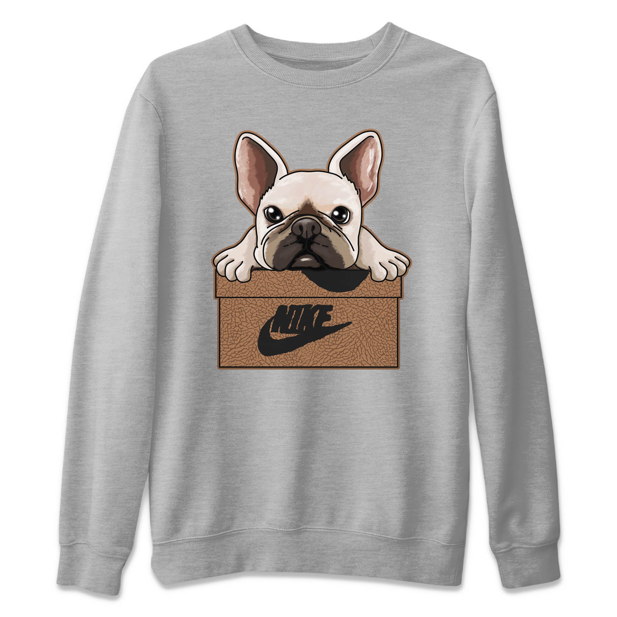 French Bulldog Unisex Tops - Air Jordan 3 Desert Elephant