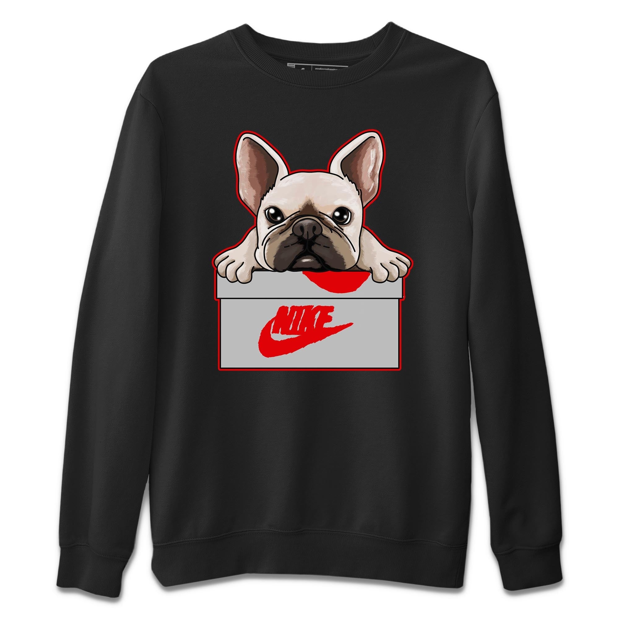 French Bulldog Unisex Tops - Air Jordan 3 Fire Red