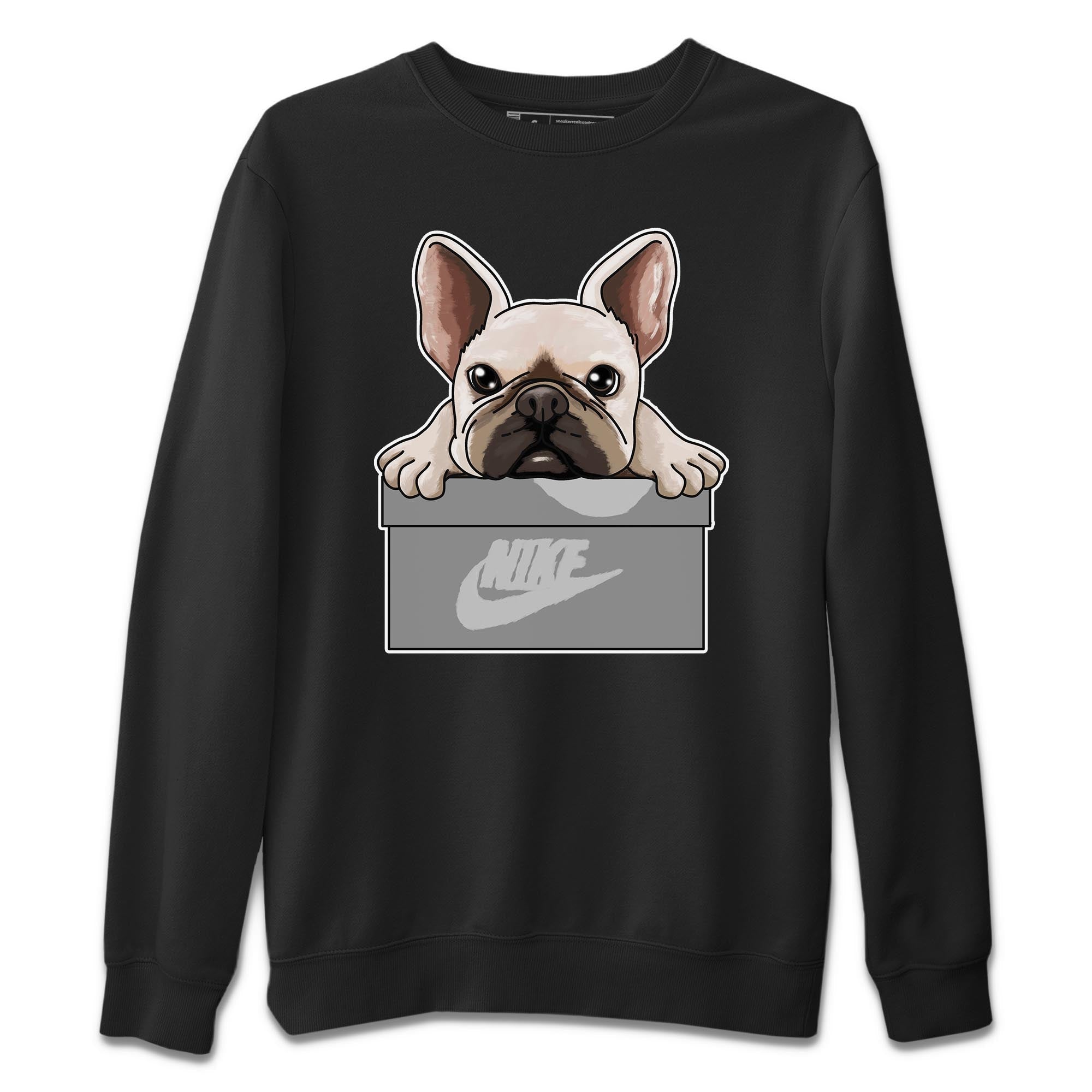 French Bulldog Unisex Tops - Air Jordan 4 Military Black