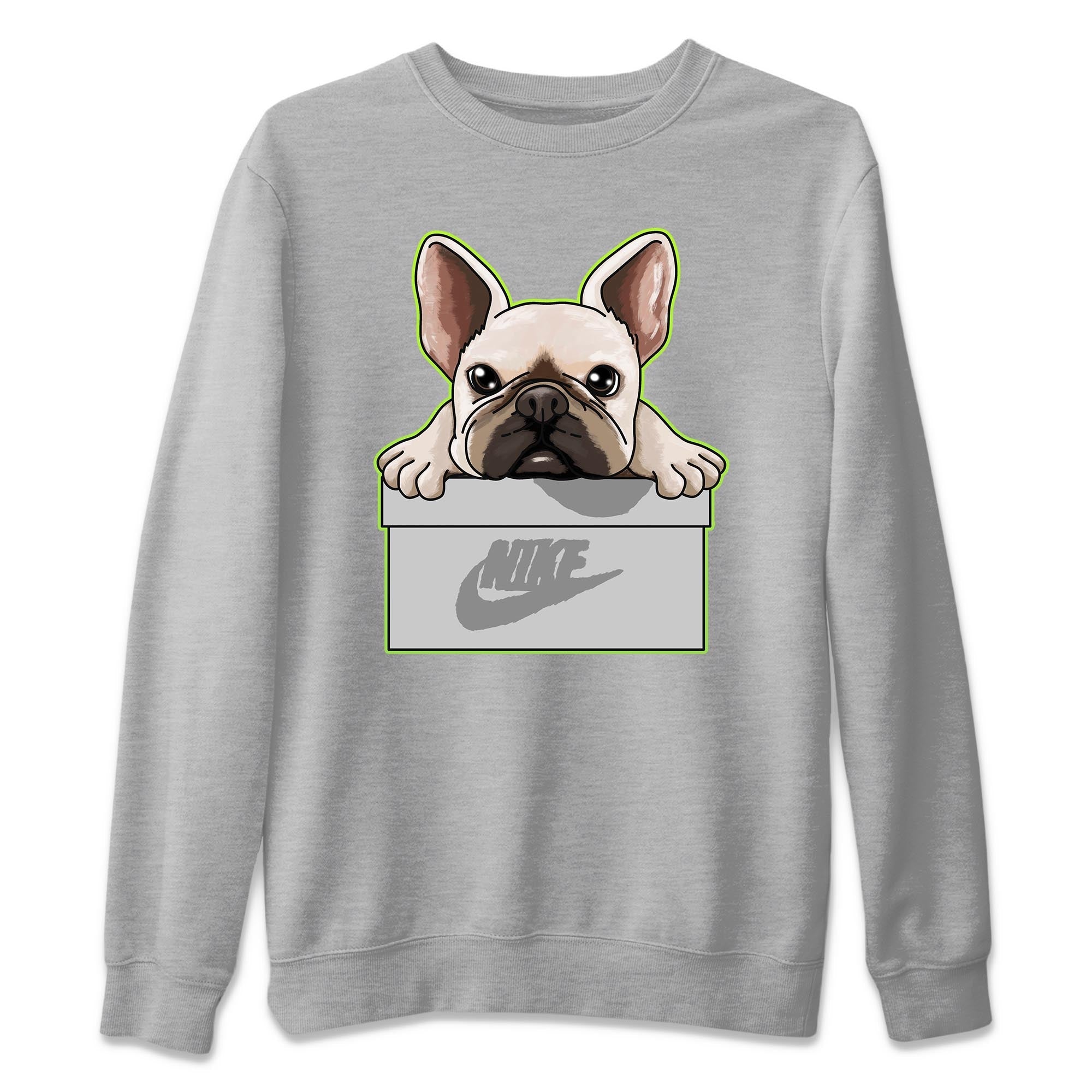 French Bulldog Unisex Tops - Air Jordan 5 Green Bean