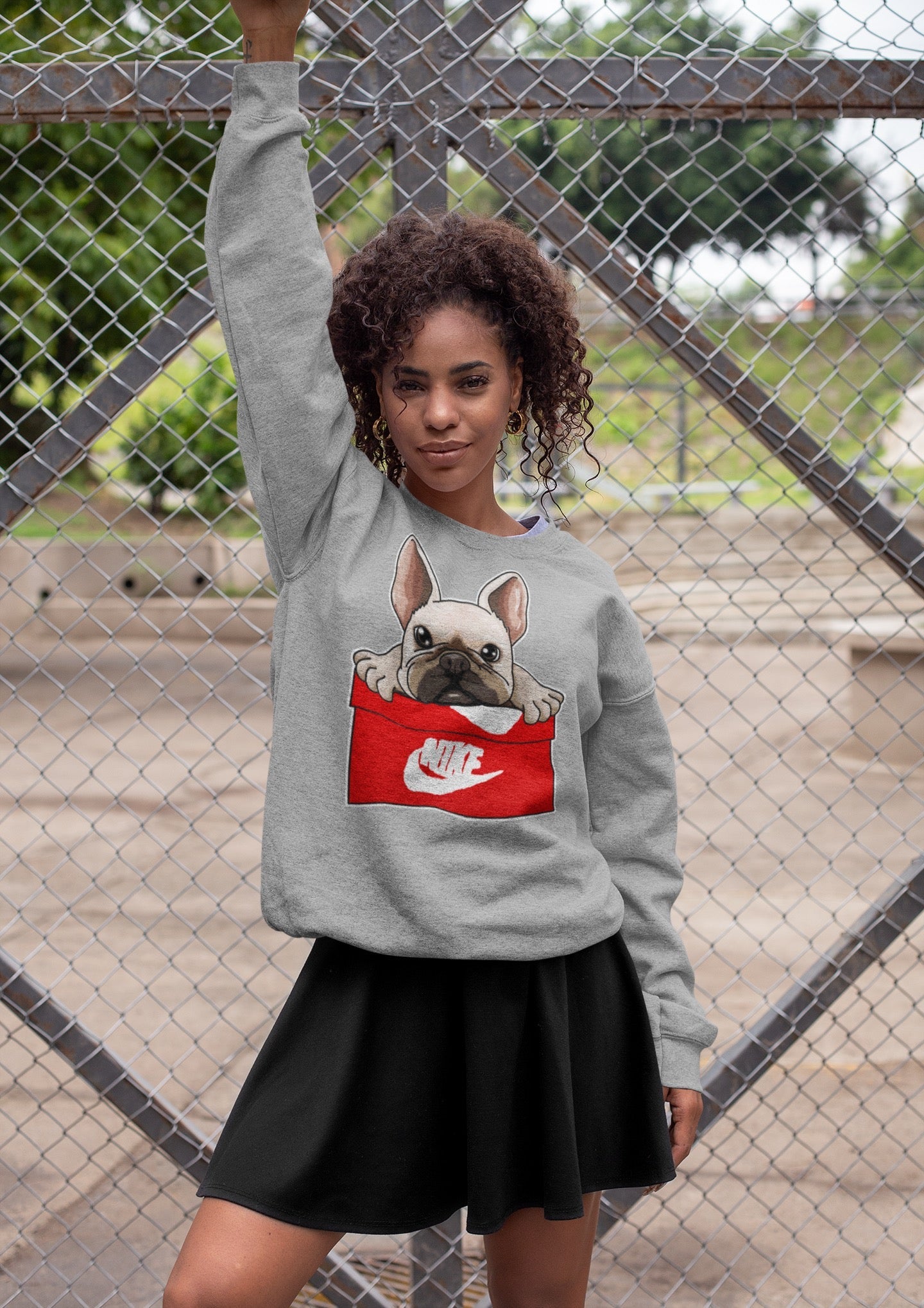 French Bulldog Unisex Tops - Air Jordan 6 Red Velvet Cookies