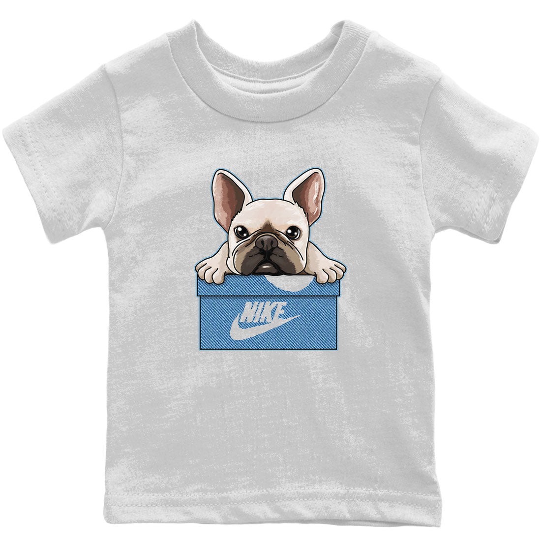French Bulldog Kids Tops - Air Jordan 1 Denim
