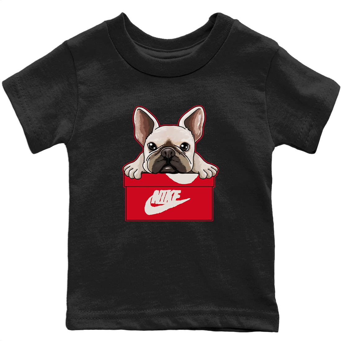French Bulldog Kids Tops - Air Jordan 1 Newstalgia