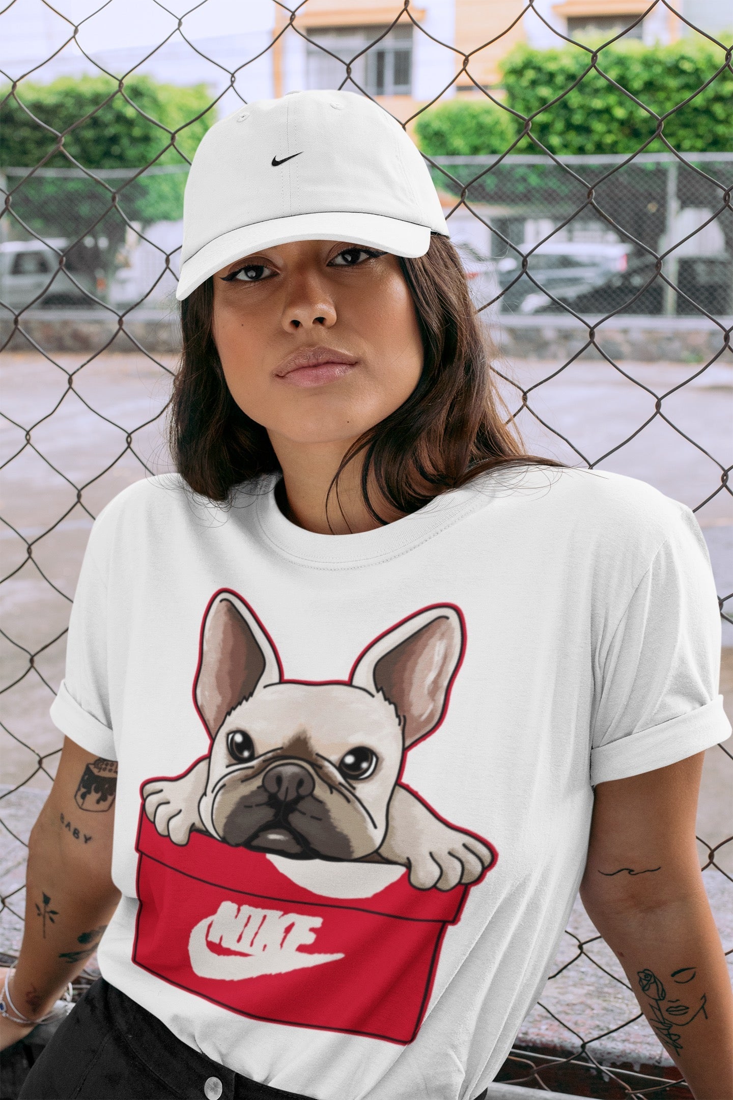 French Bulldog Unisex Tops - Air Jordan 1 Newstalgia