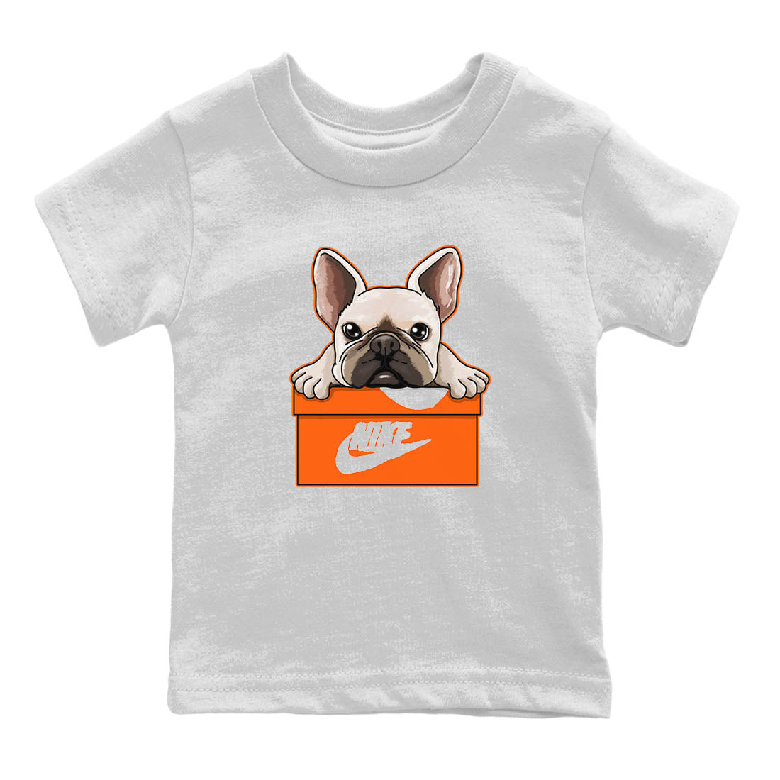 French Bulldog Kids Tops - Air Jordan 1 Starfish