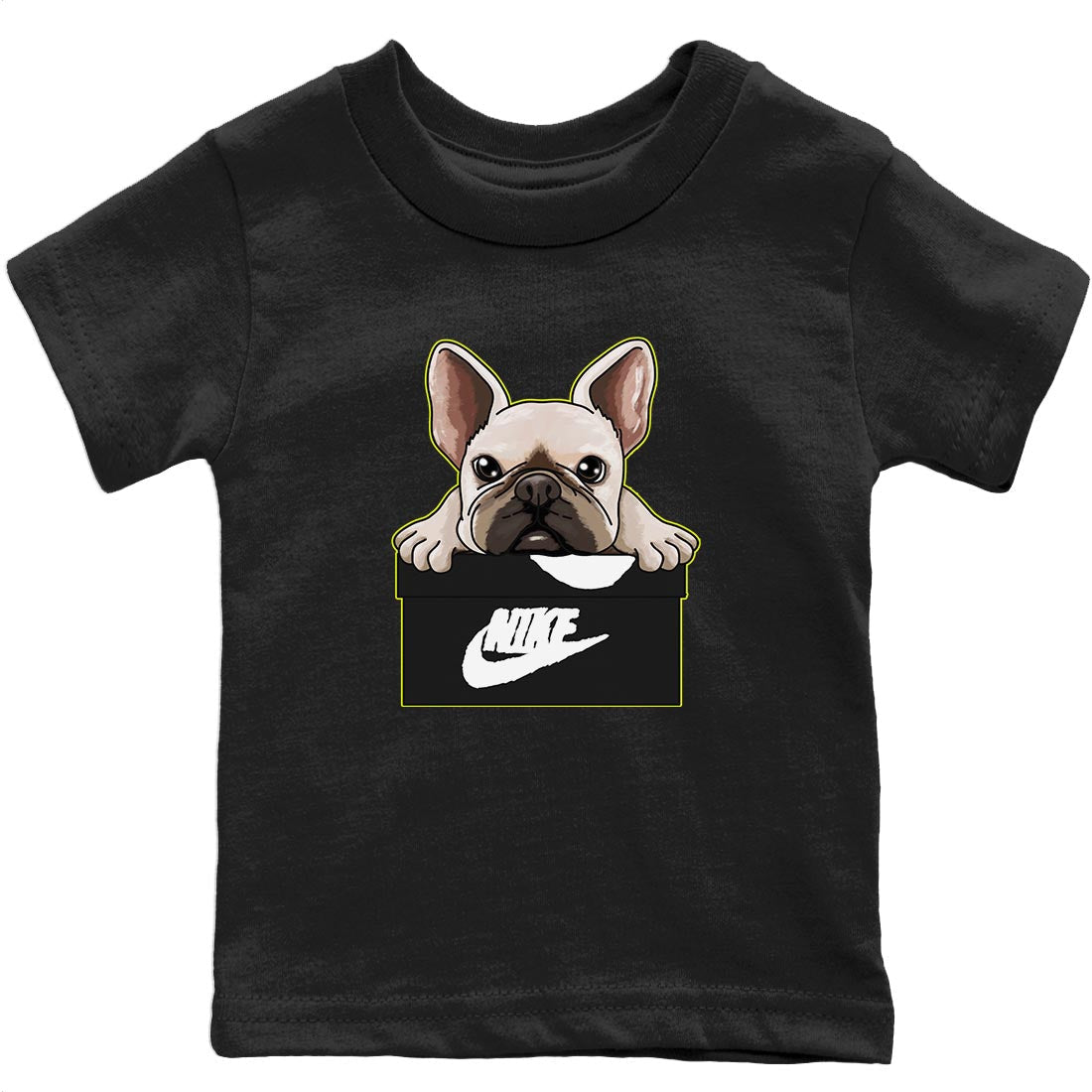 French Bulldog Kids Tops - Air Jordan 1 Visionaire