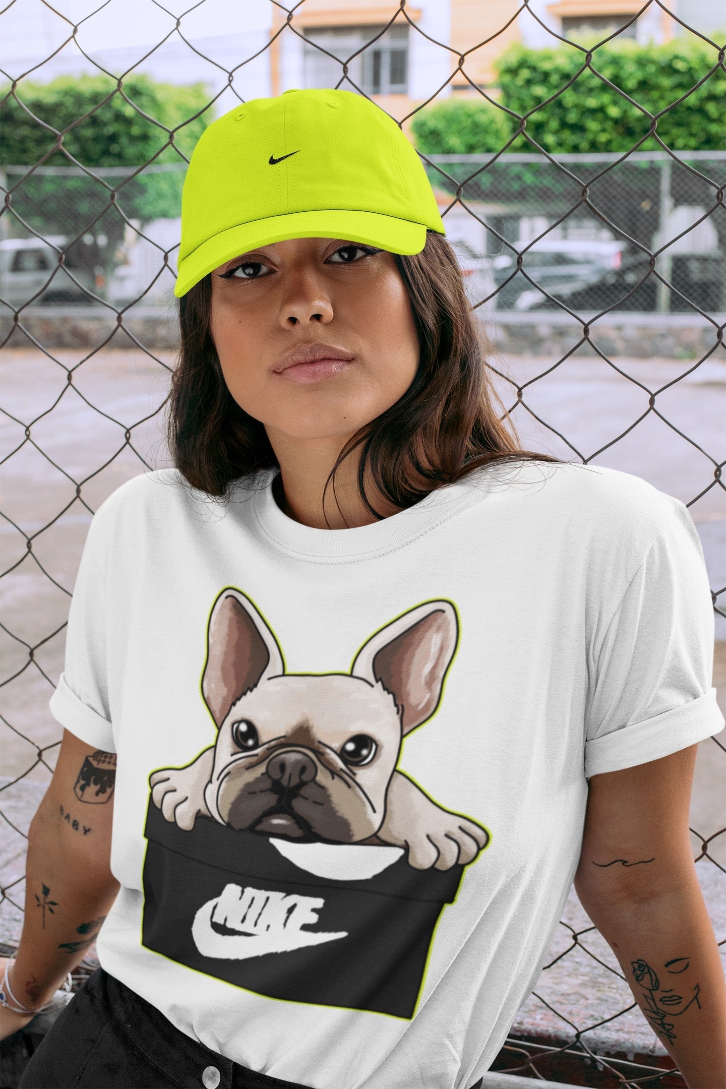 French Bulldog Unisex Tops - Air Jordan 1 Visionaire