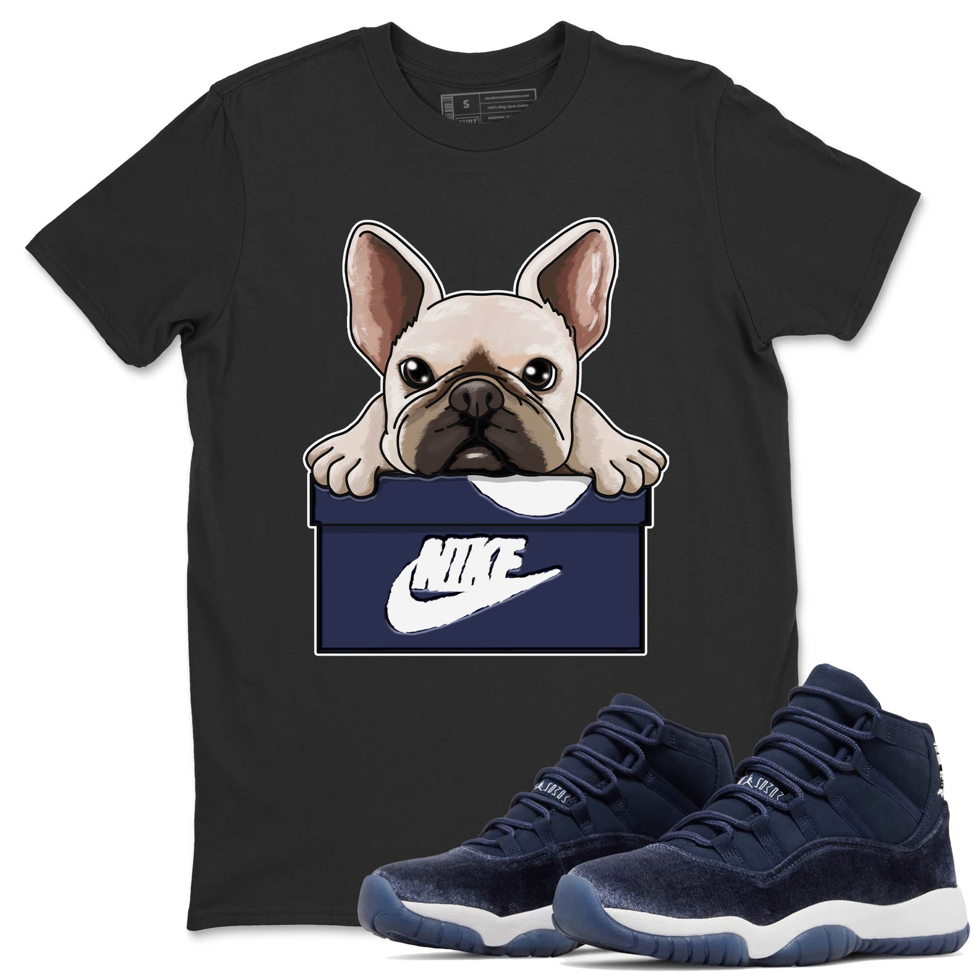 French Bulldog Unisex Tops - Air Jordan 11 Midnight Navy