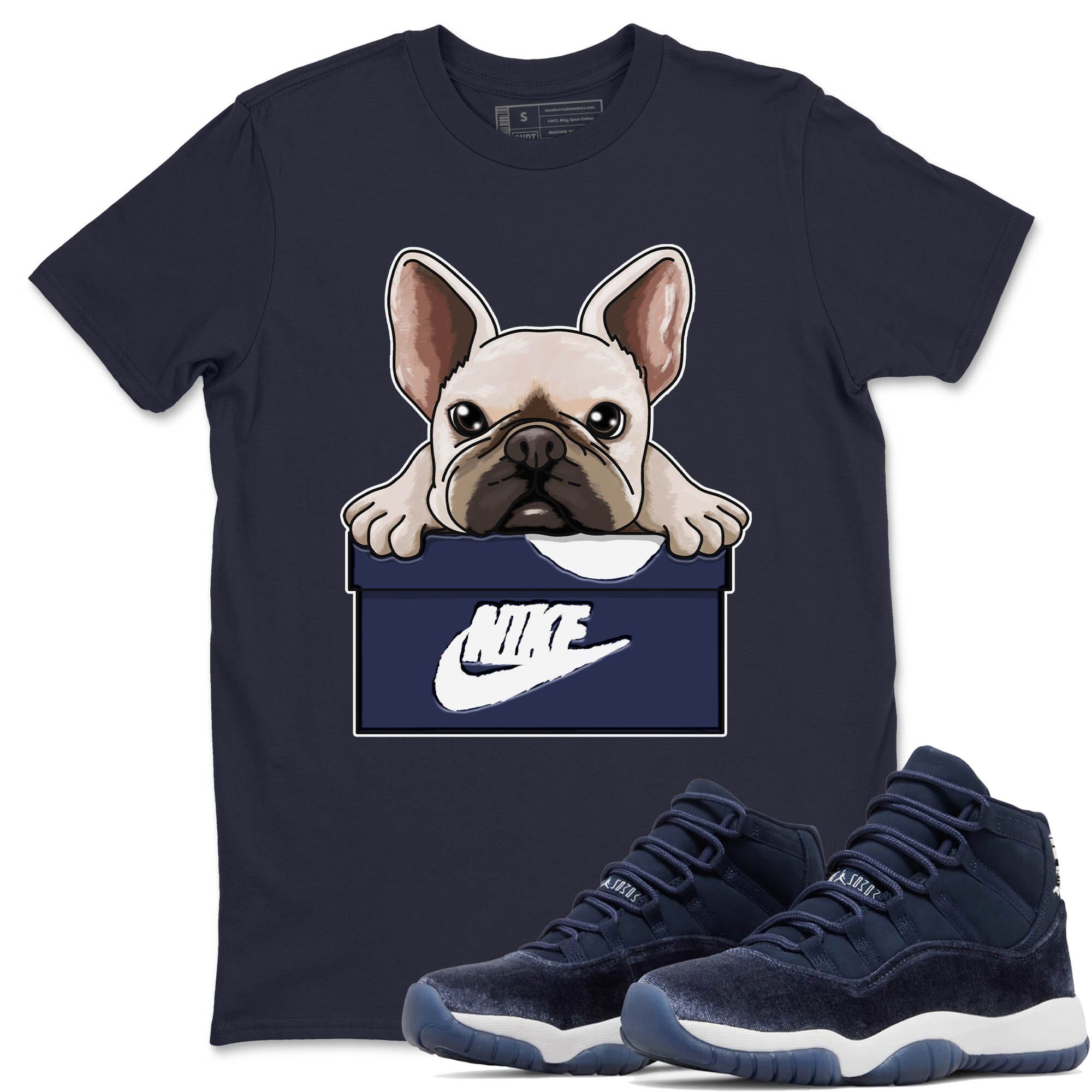 French Bulldog Unisex Tops - Air Jordan 11 Midnight Navy