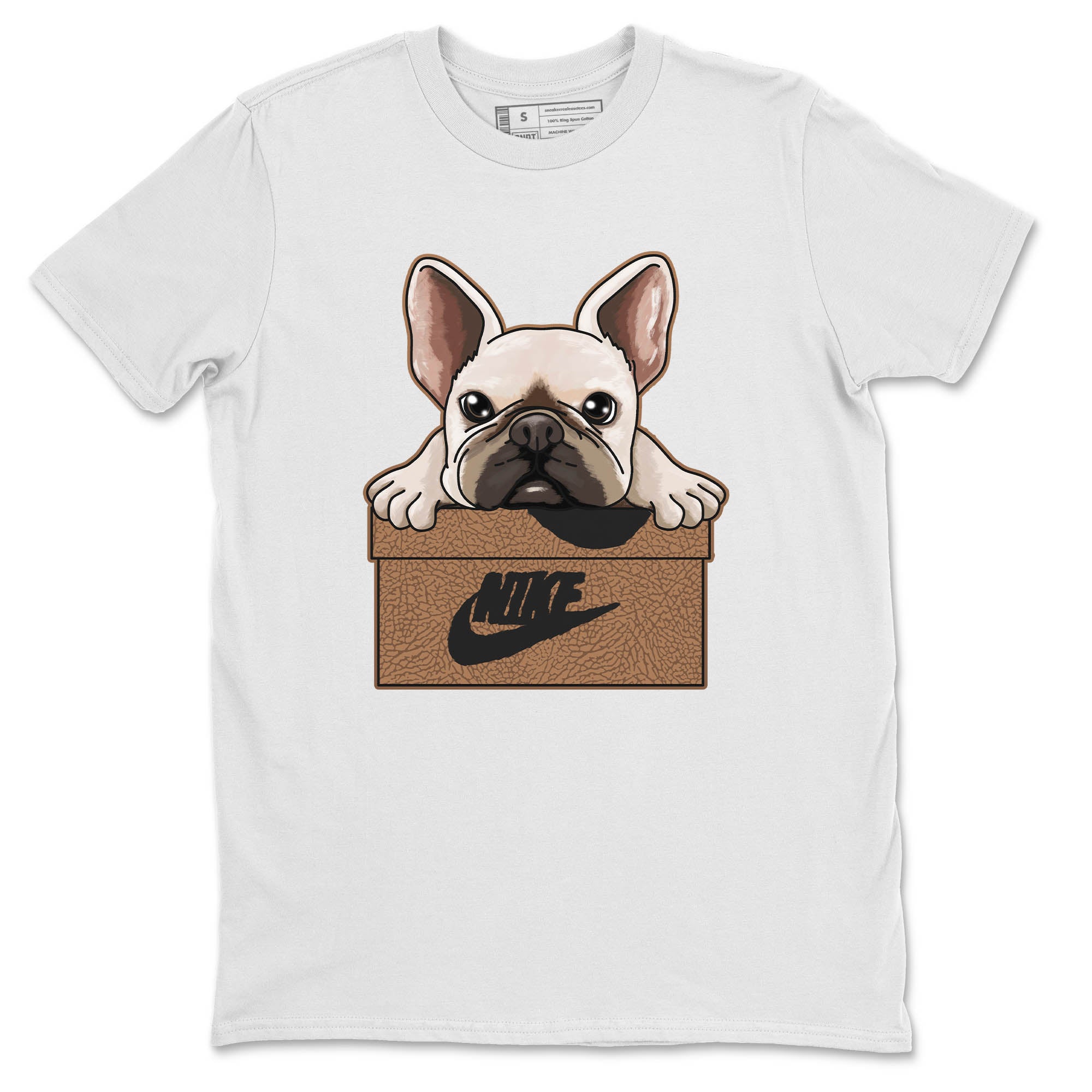 French Bulldog Unisex Tops - Air Jordan 3 Desert Elephant