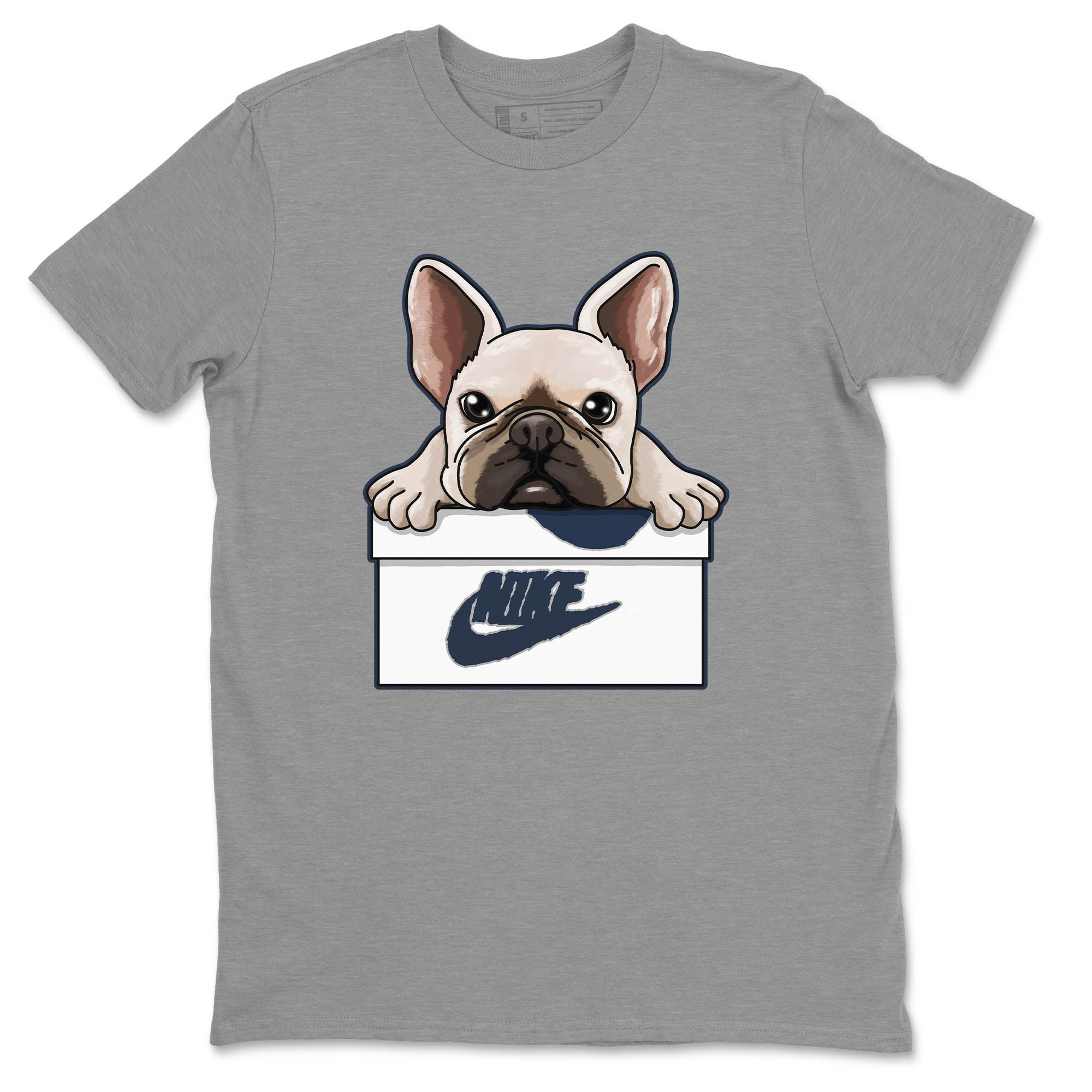 French Bulldog Unisex Tops - Air Jordan 4 Midnight Navy