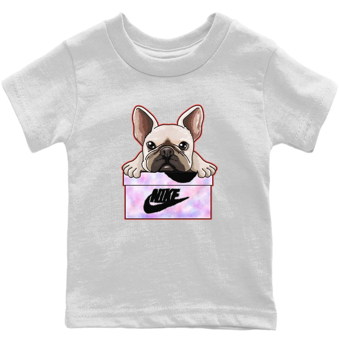 French Bulldog Kids Tops - Air Jordan 4 Zen Master