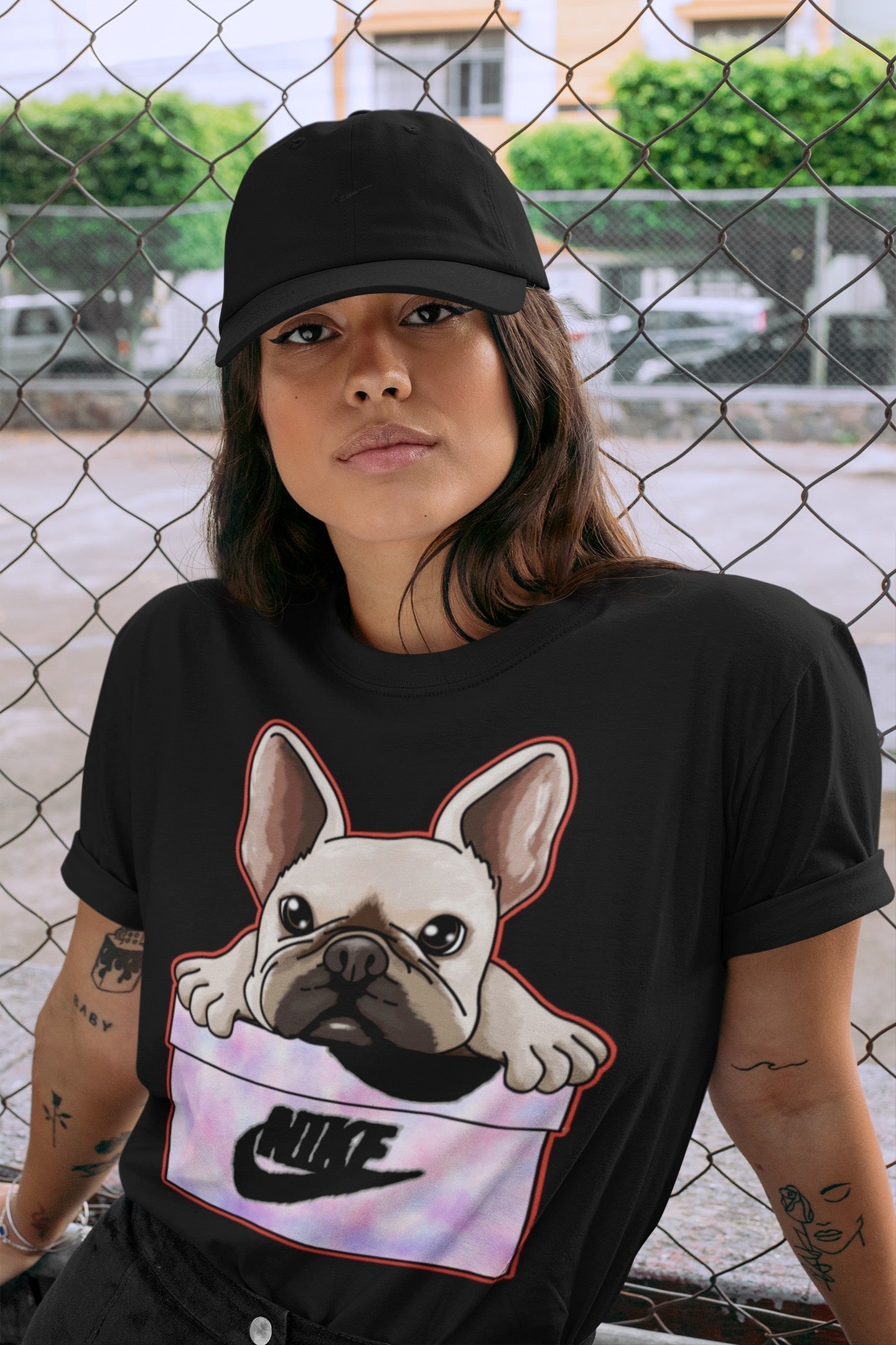 French Bulldog Unisex Tops - Air Jordan 4 Zen Master