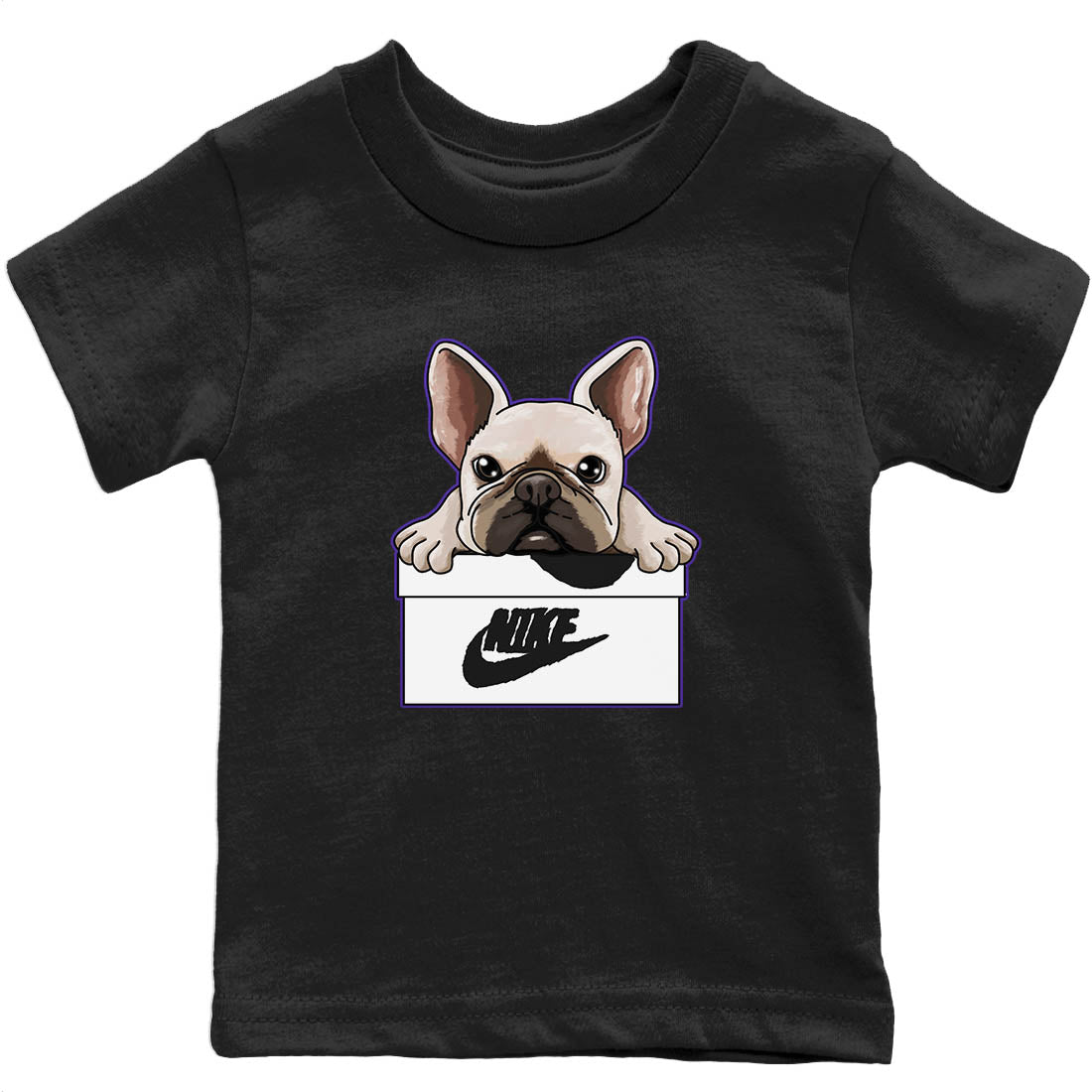 French Bulldog Kids Tops - Air Jordan 5 Concord