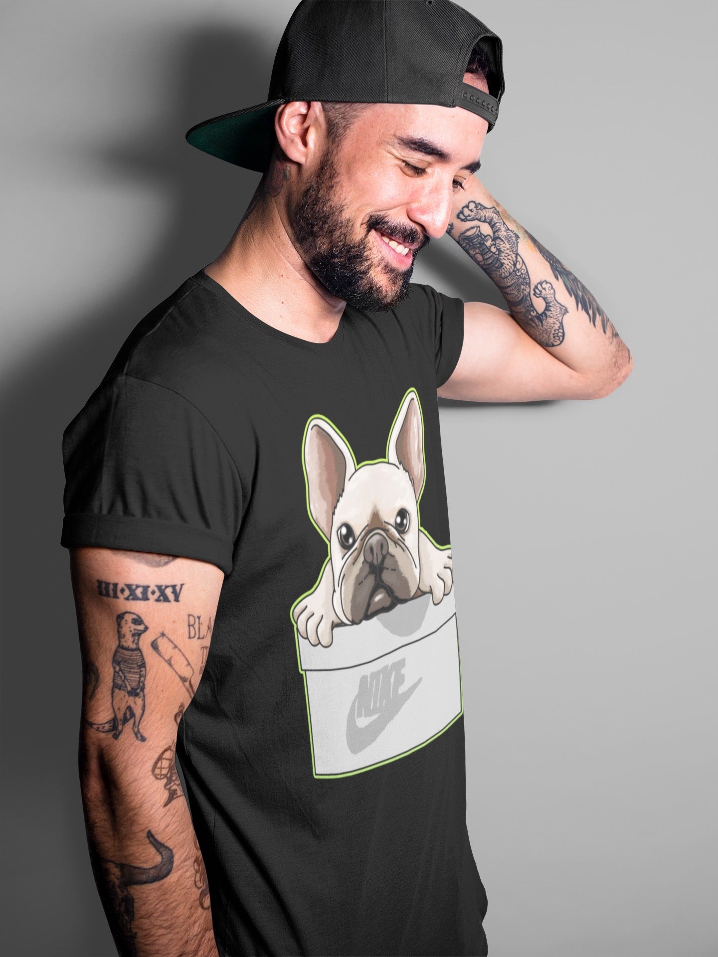 French Bulldog Unisex Tops - Air Jordan 5 Green Bean