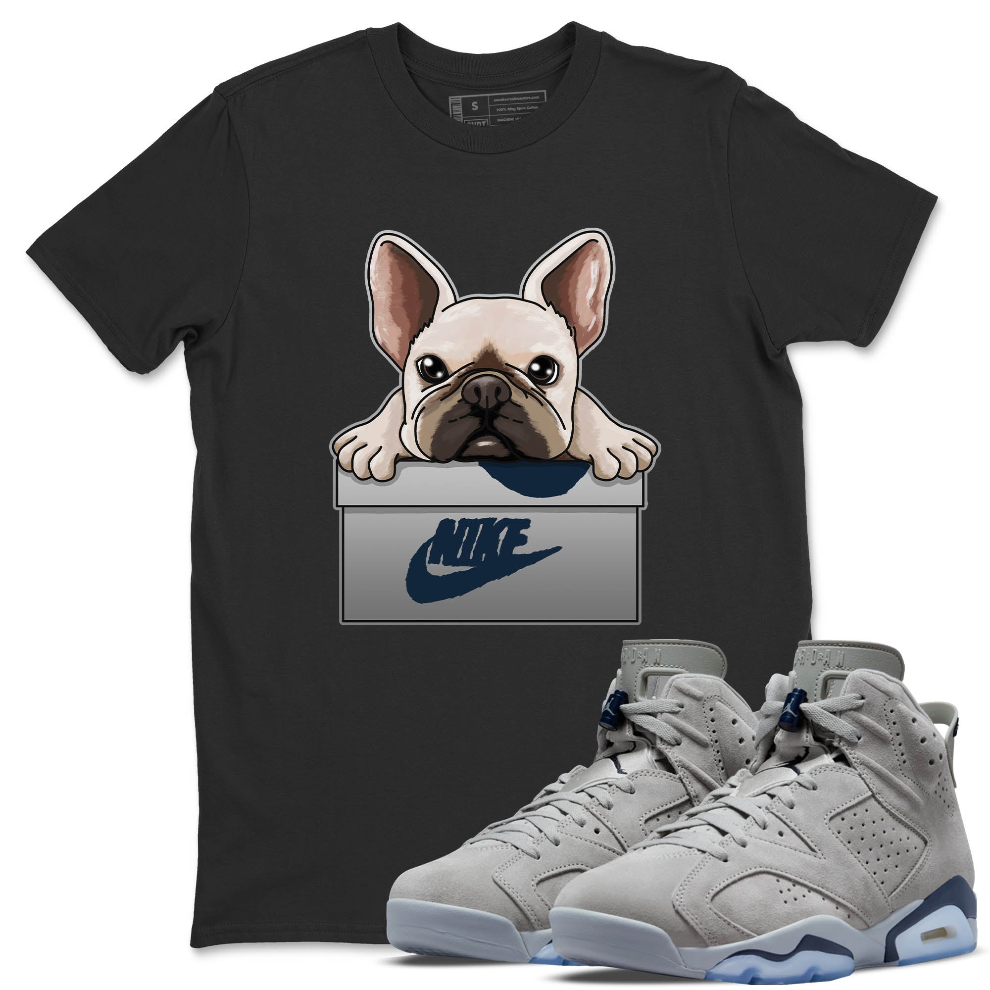 French Bulldog Unisex Tops - Air Jordan 6 Georgetown