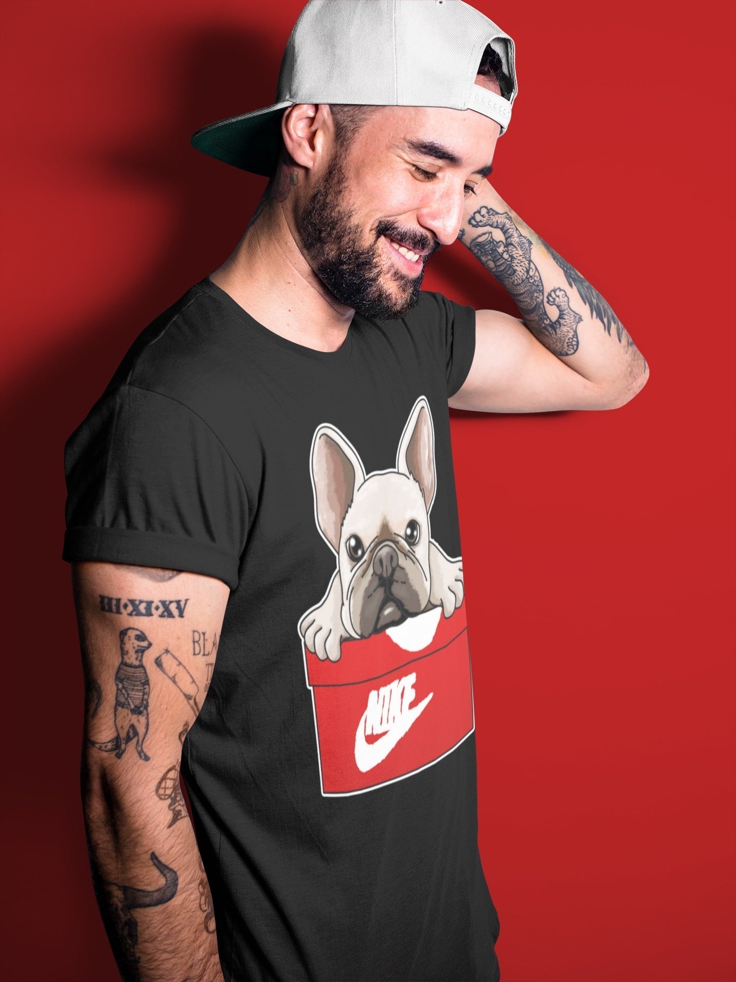 French Bulldog Unisex Tops - Air Jordan 6 Red Velvet Cookies