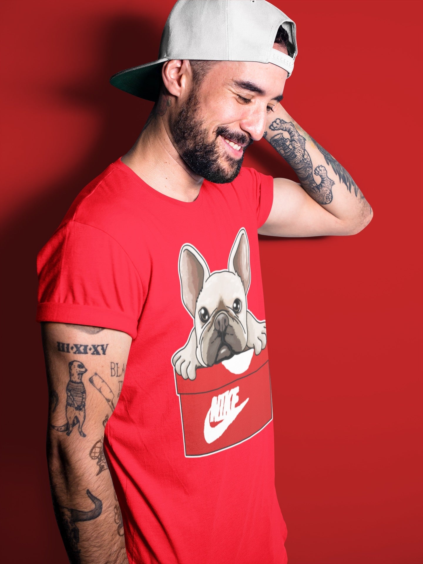 French Bulldog Unisex Tops - Air Jordan 6 Red Velvet Cookies