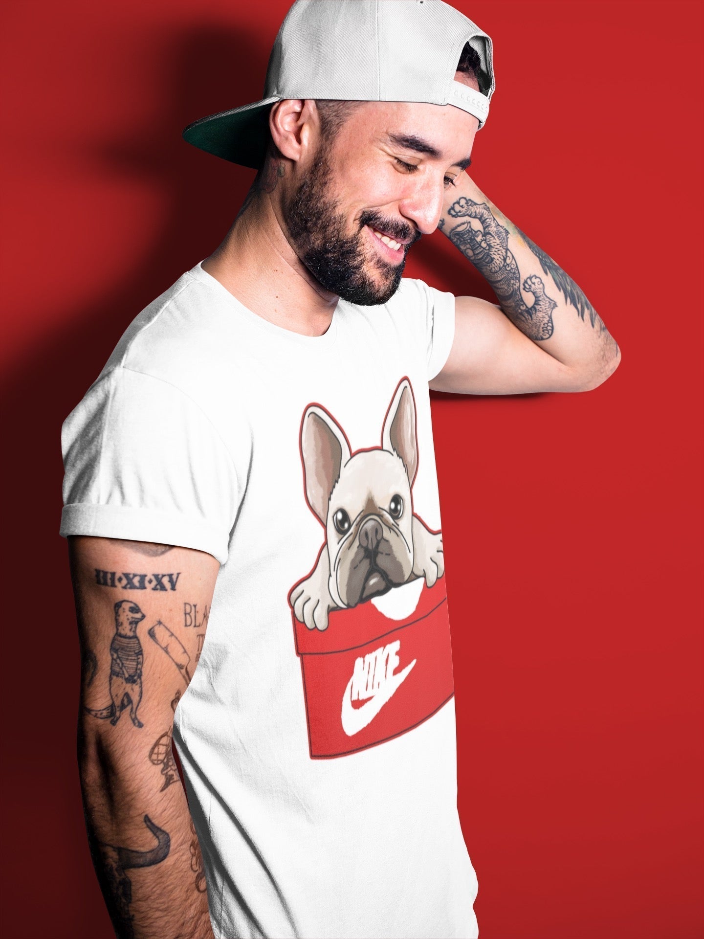 French Bulldog Unisex Tops - Air Jordan 6 Red Velvet Cookies