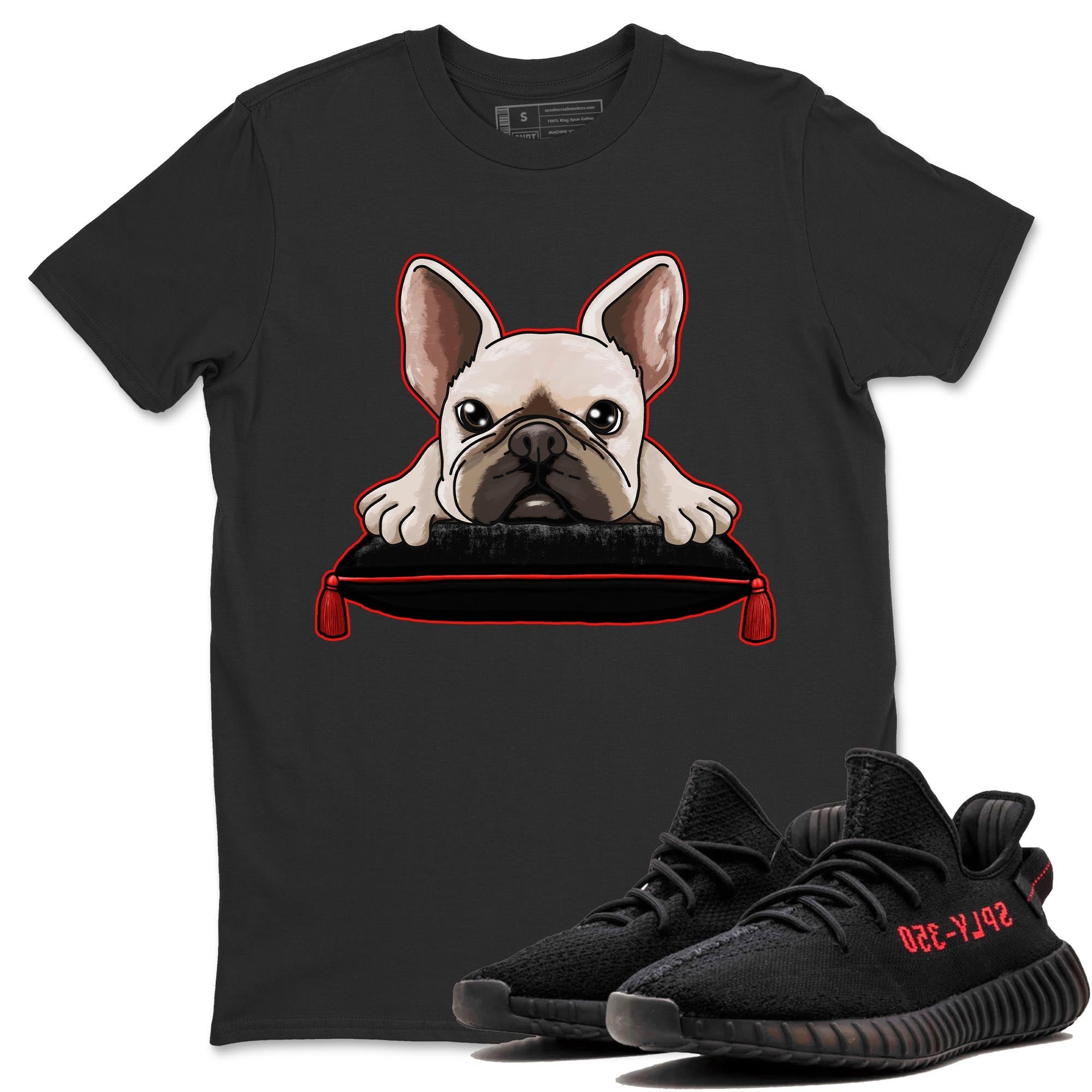 French Bulldog snkmatch Tee - Yeezy 350 Bred
