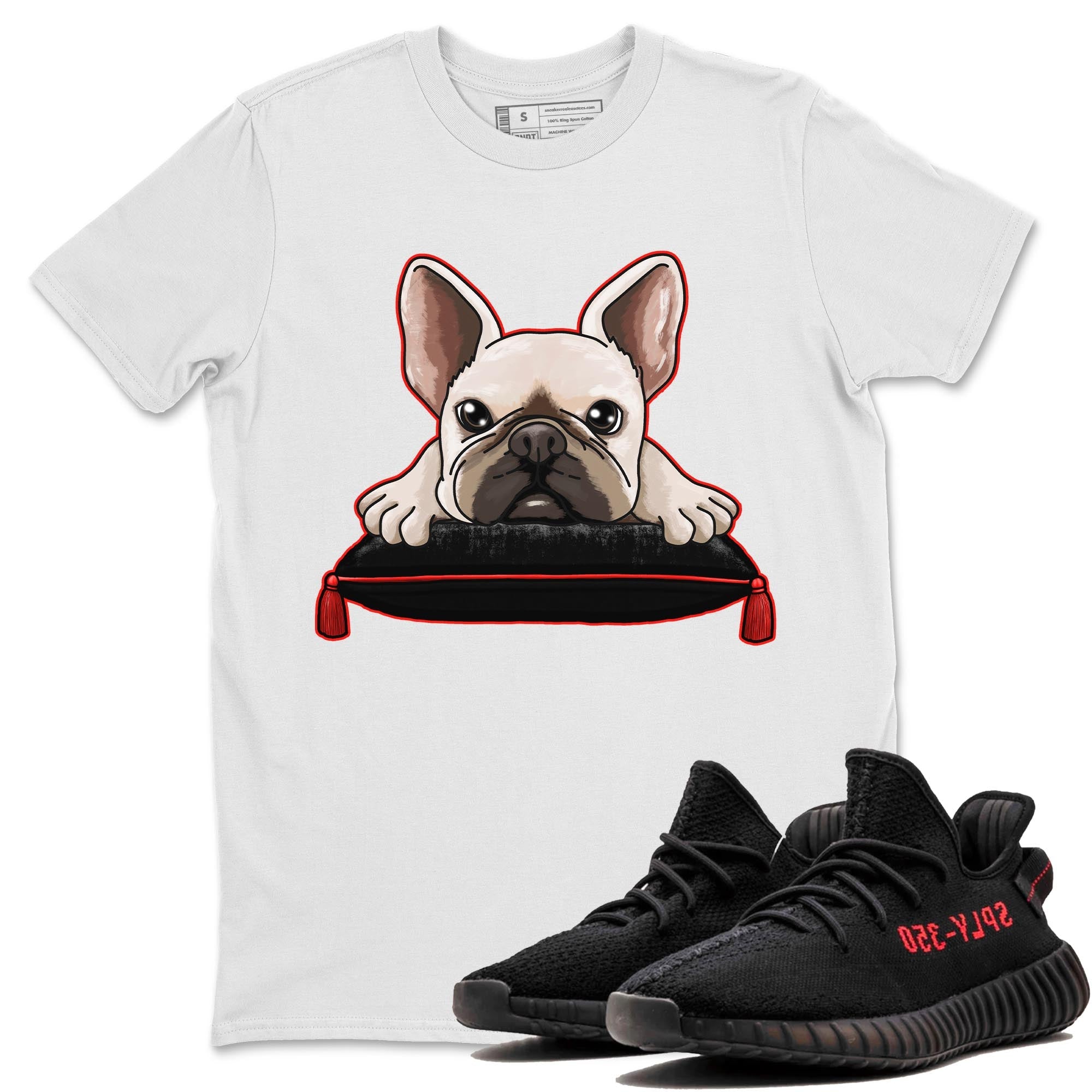 French Bulldog snkmatch Tee - Yeezy 350 Bred