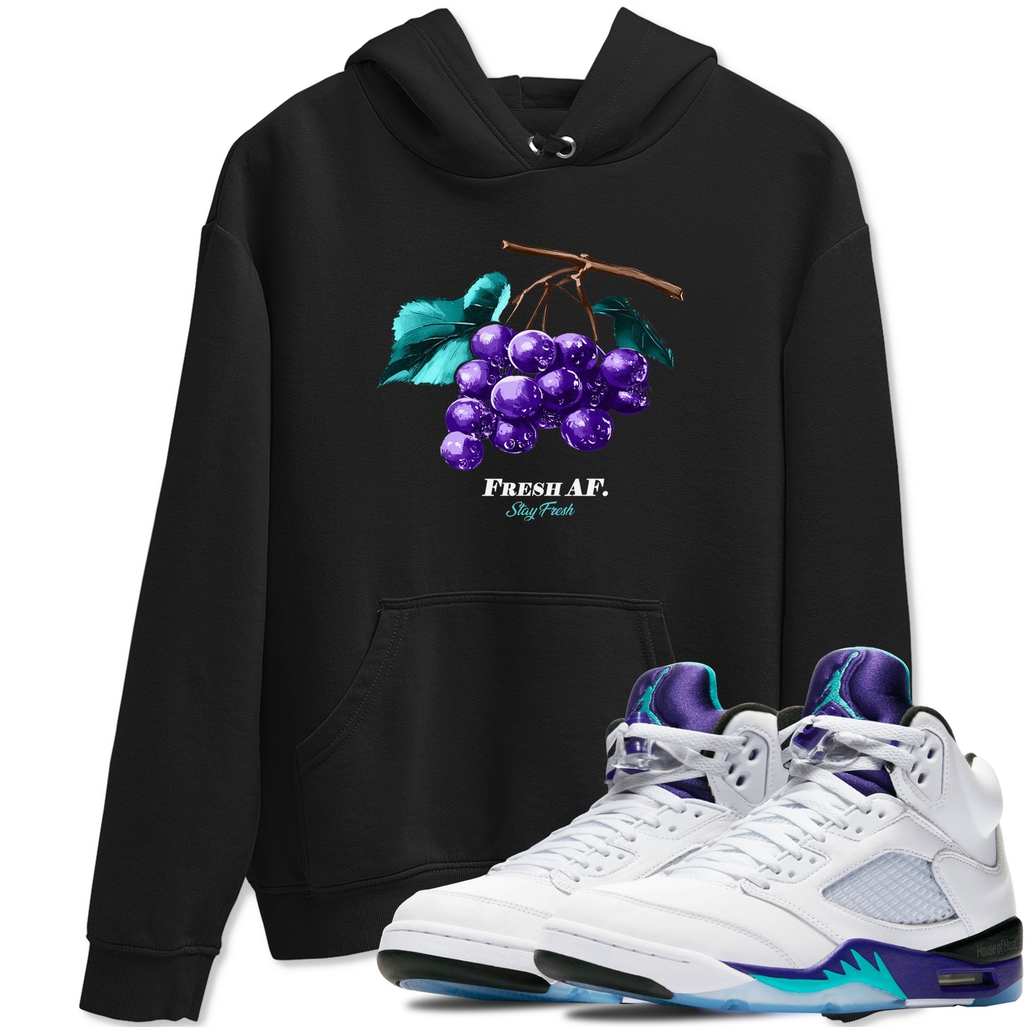 Fresh Grape snkmatch Tees - Air Jordan 5 Grape
