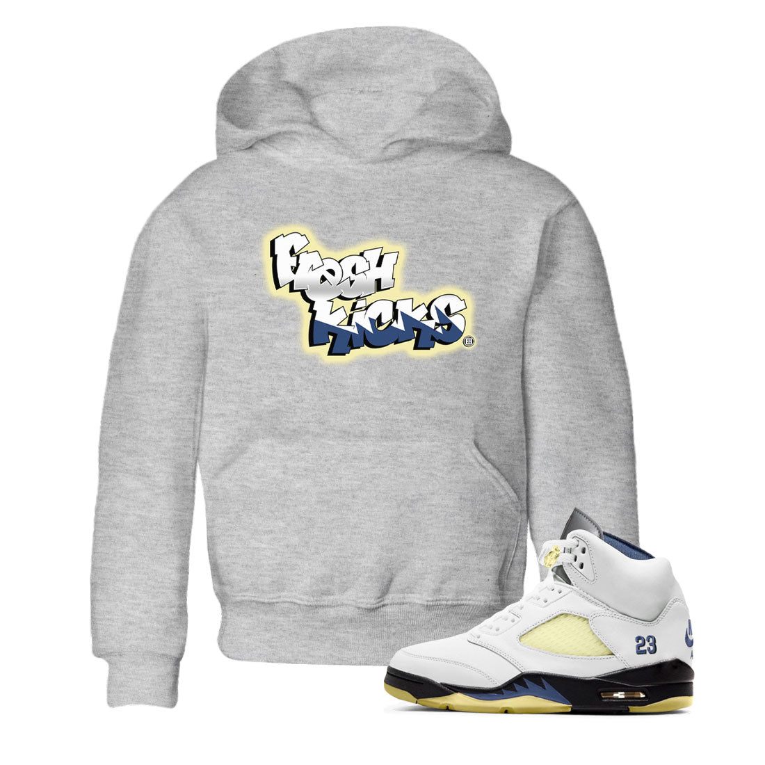 Fresh Kicks snkmatch Tee Kids - Air Jordan 5 A Ma Maniere x Photon Dust