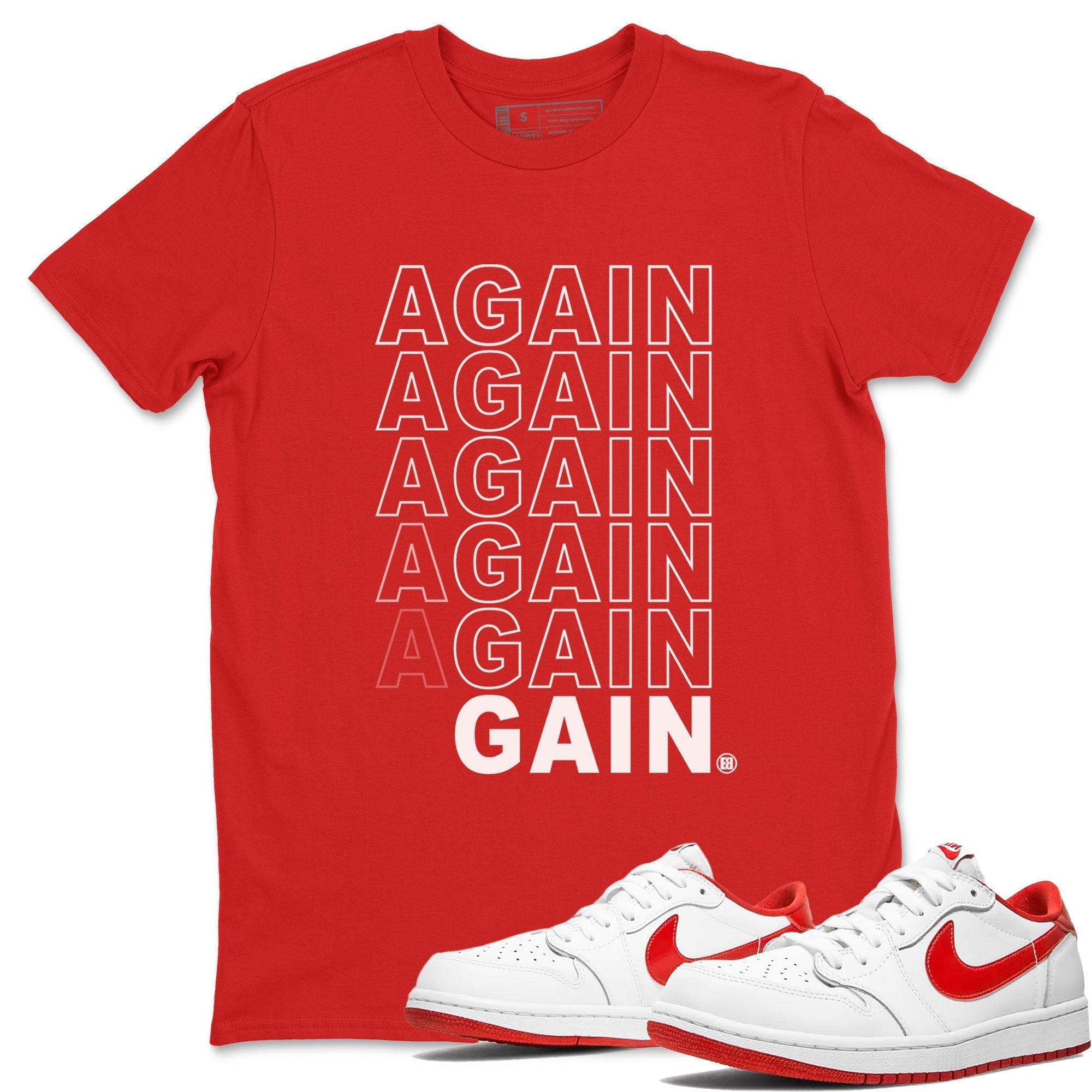 Again Gain snkmatch Tee - Air Jordan 1 University Red