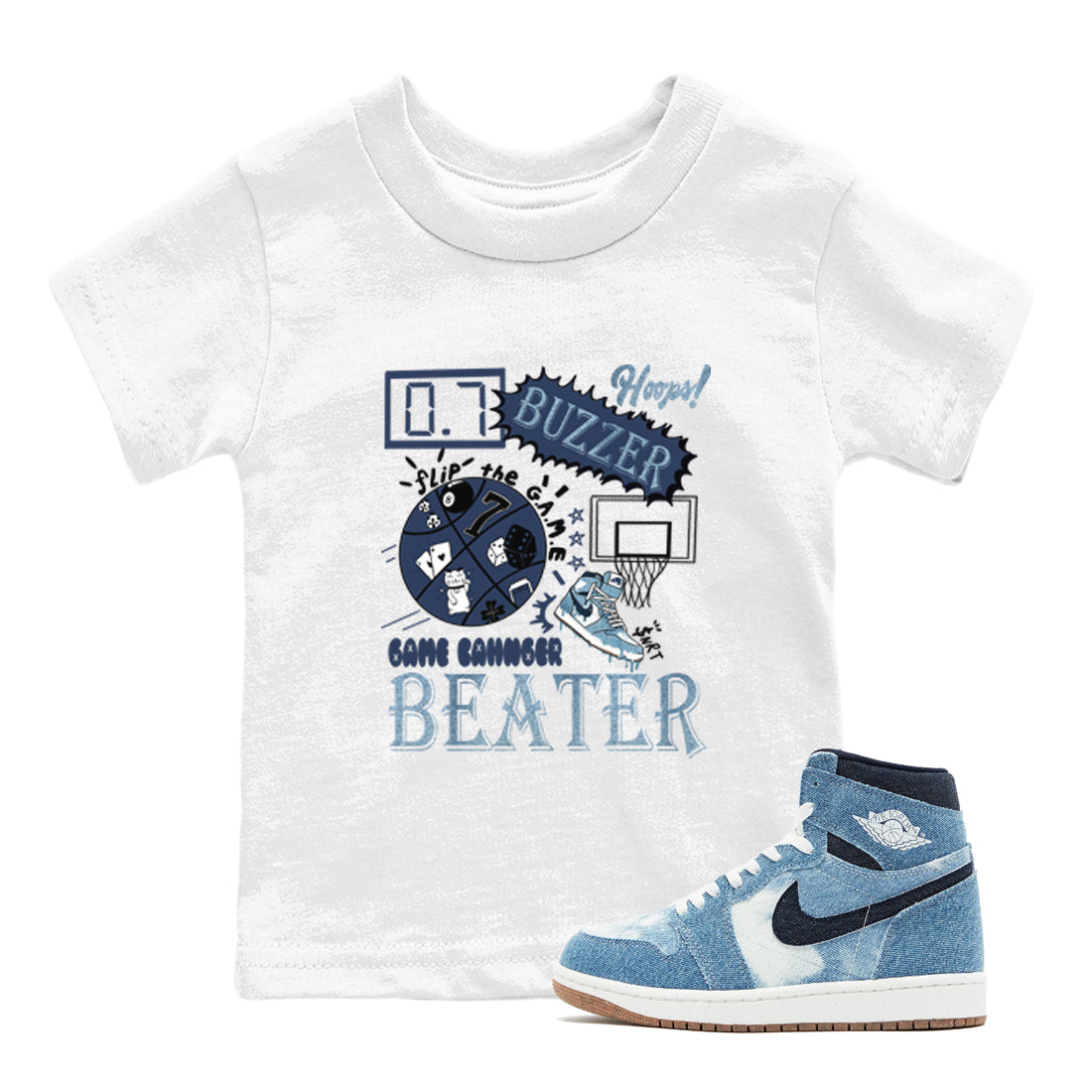Game Changer snkmatch Tees Kids - Air Jordan 1 Denim 2024