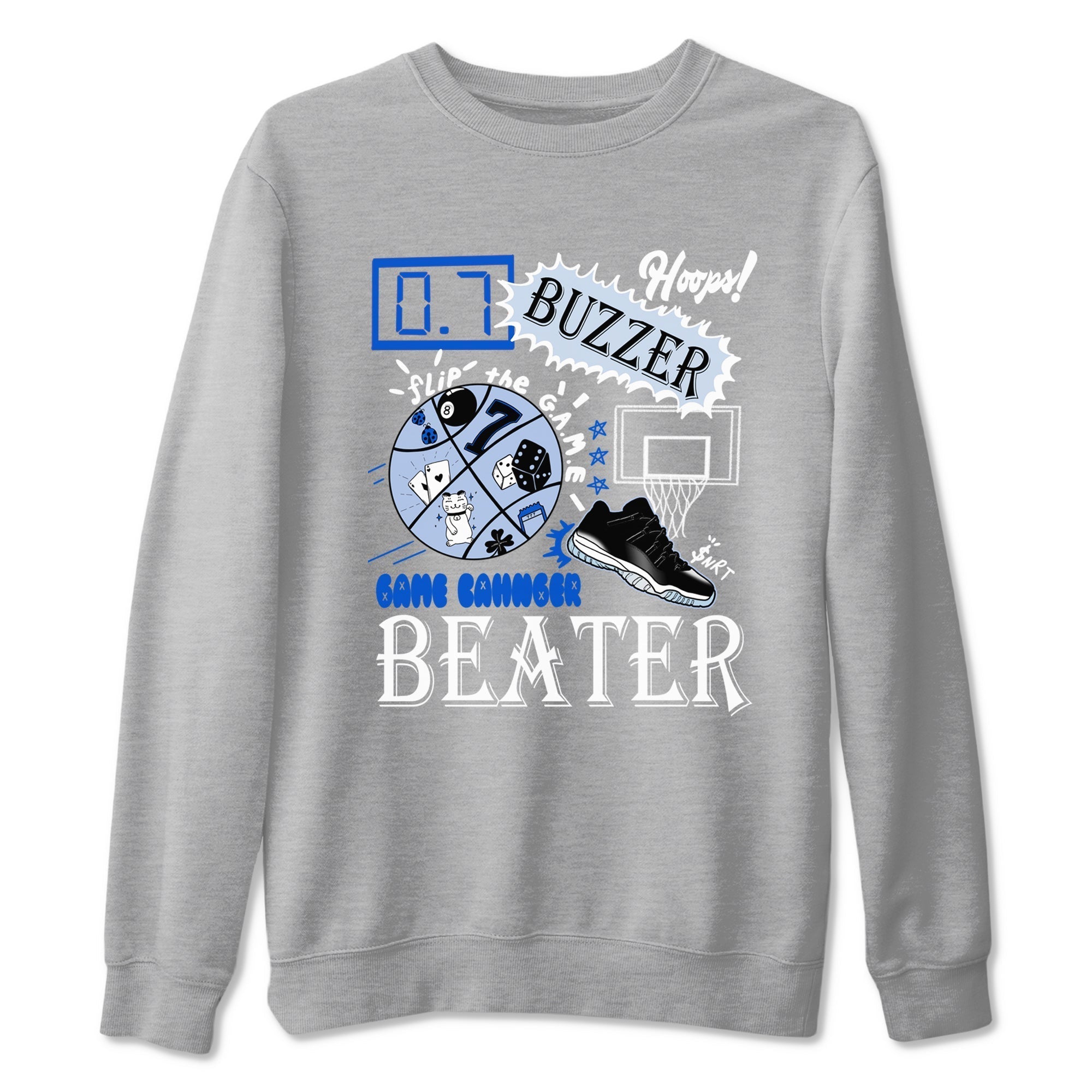 Game Changer snkmatch Tees - Air Jordan 11 Black and Varsity Royal