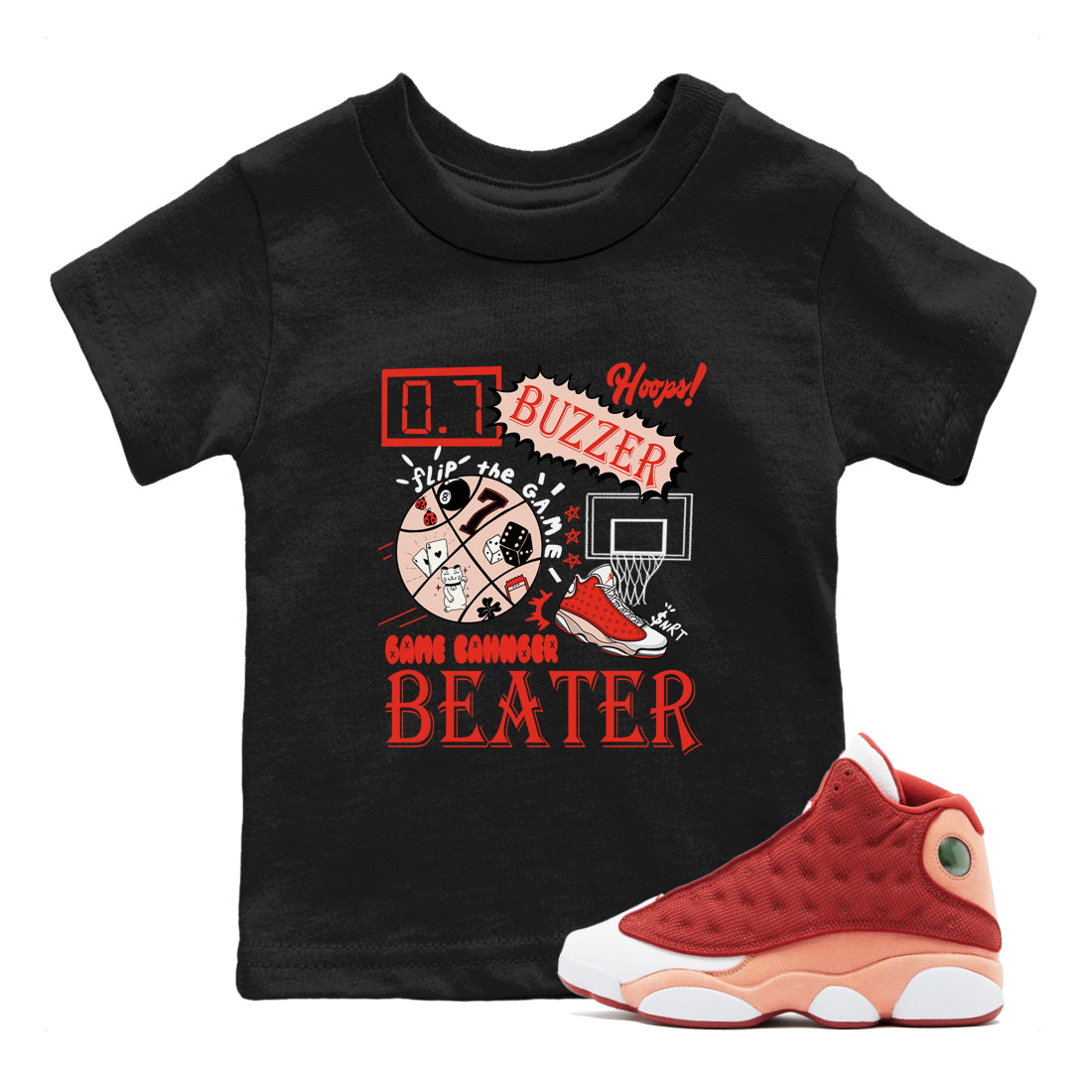 Game Changer snkmatch Tees Kids - Air Jordan 13 Dune Red