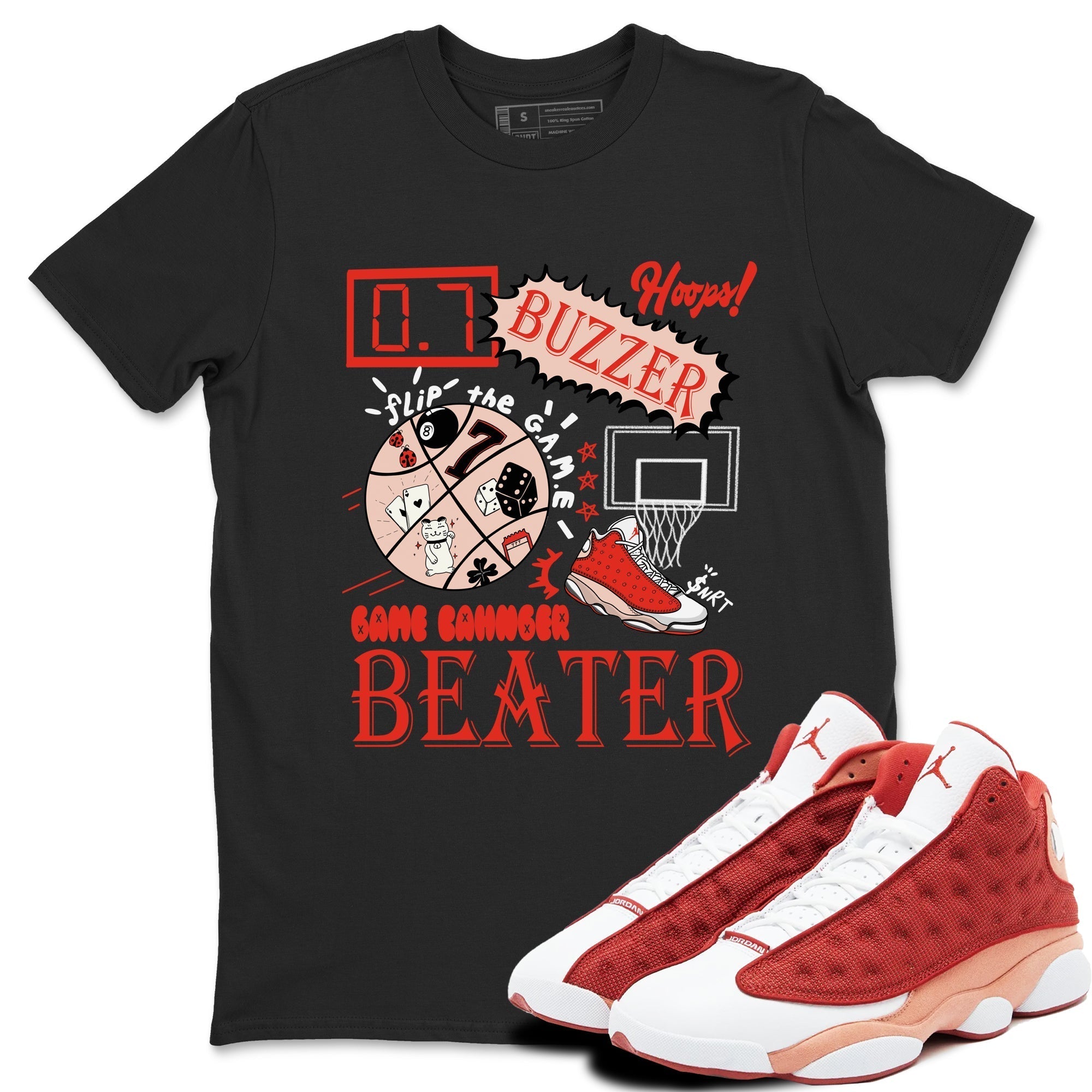 Game Changer snkmatch Tees - Air Jordan 13 Dune Red