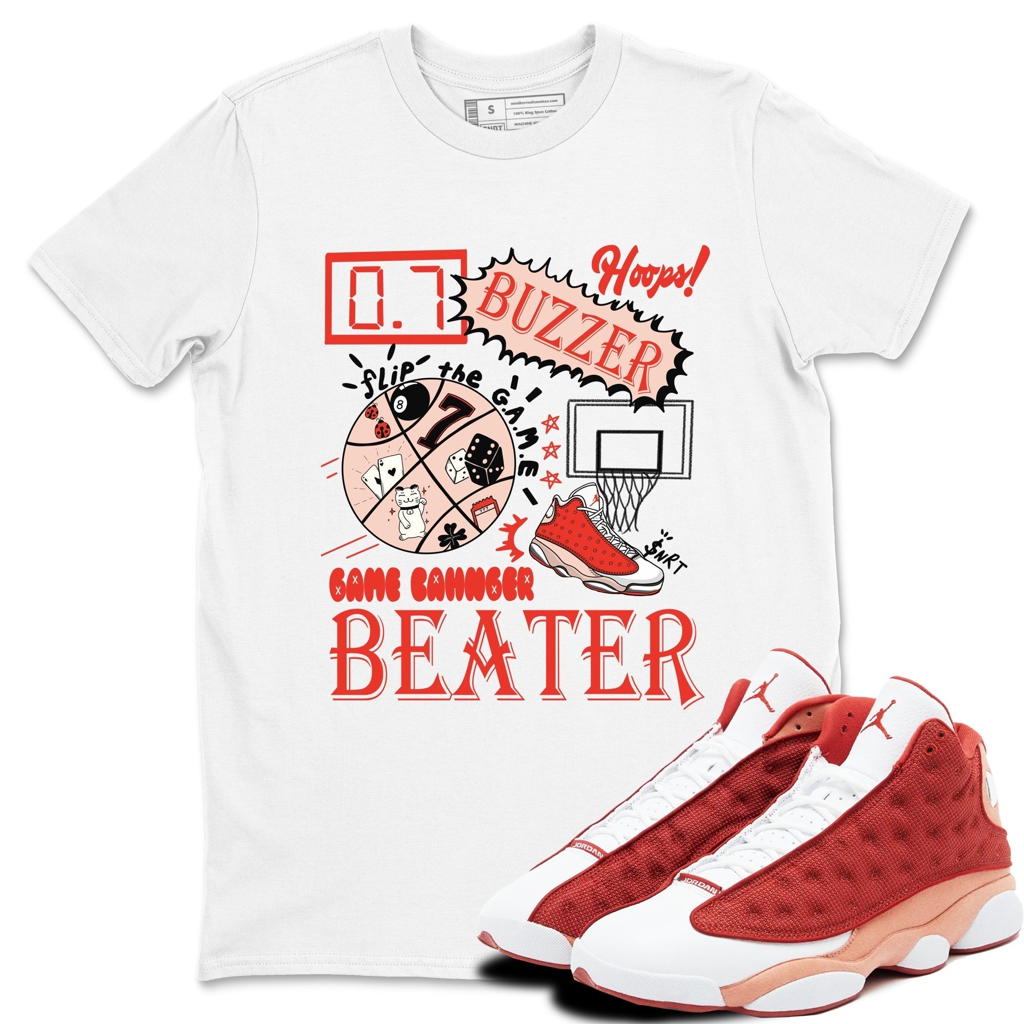 Game Changer snkmatch Tees - Air Jordan 13 Dune Red
