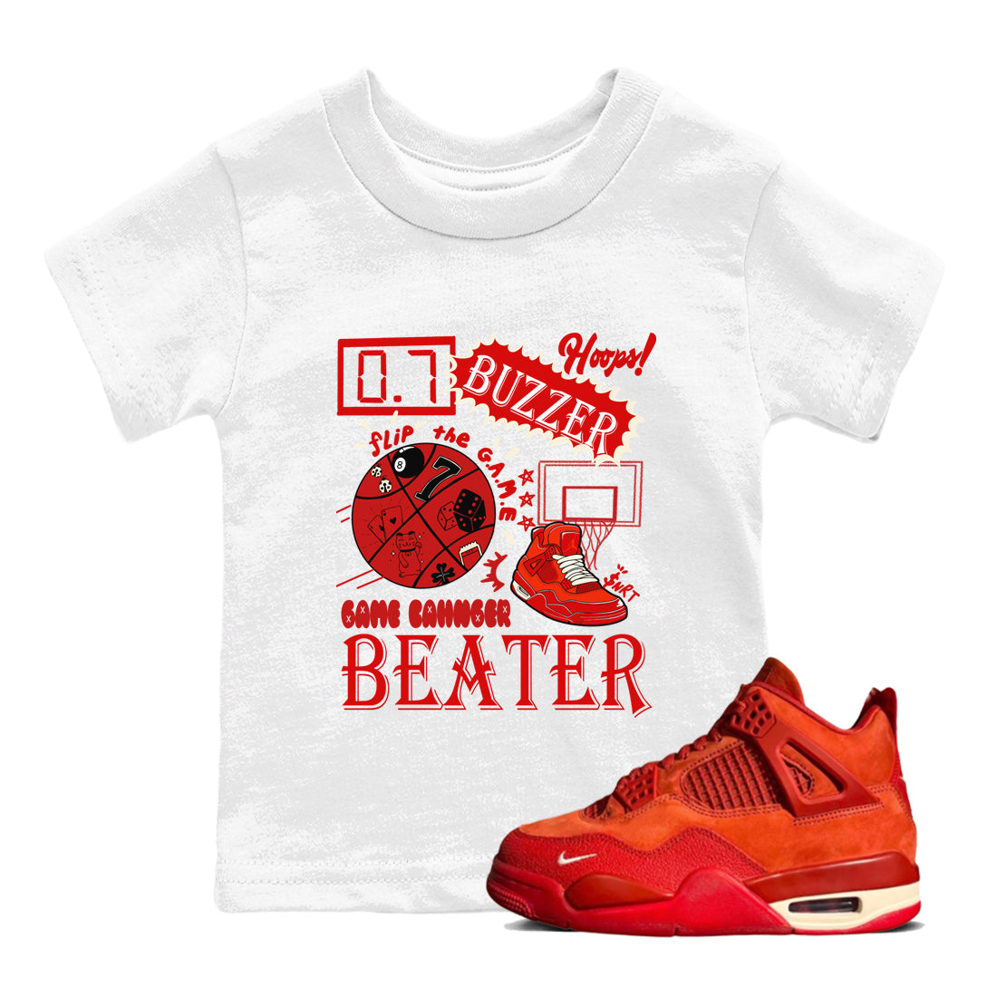 Game Changer snkmatch Tees Kids - Air Jordan 4 Brick By Brick