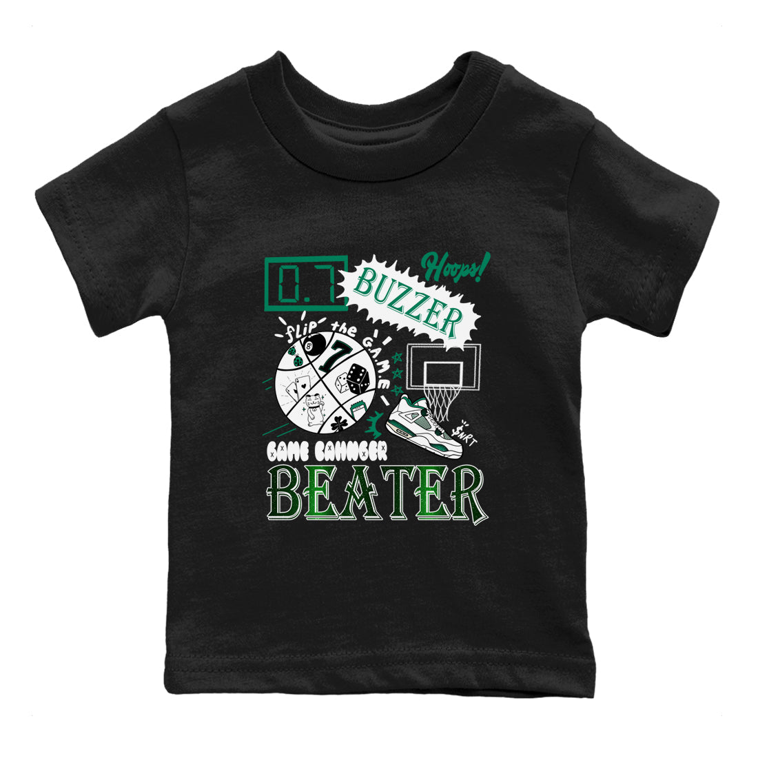 Game Changer snkmatch Tees Kids - Air Jordan 4 Oxidized Green