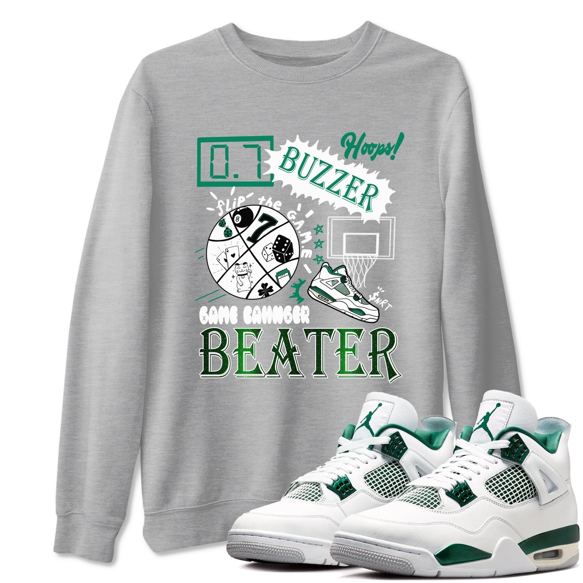 Game Changer snkmatch Tees - Air Jordan 4 Oxidized Green