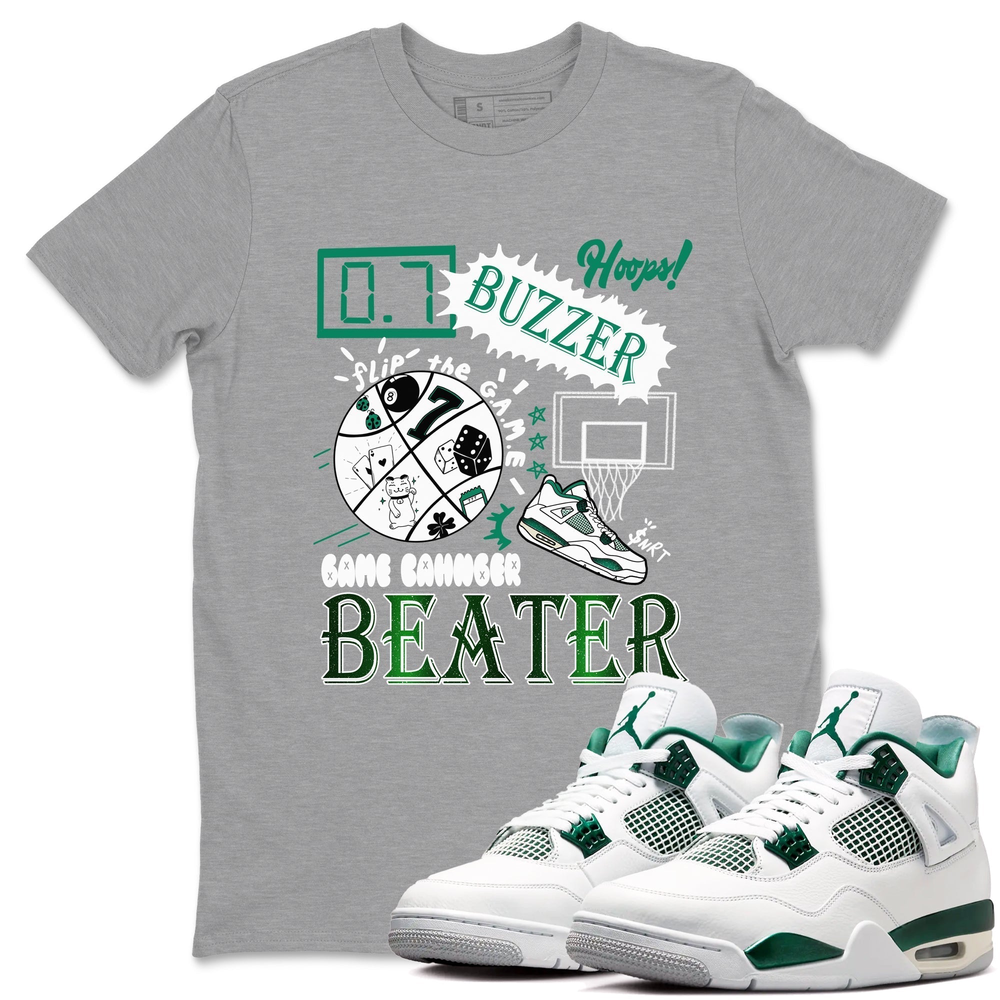 Game Changer snkmatch Tees - Air Jordan 4 Oxidized Green