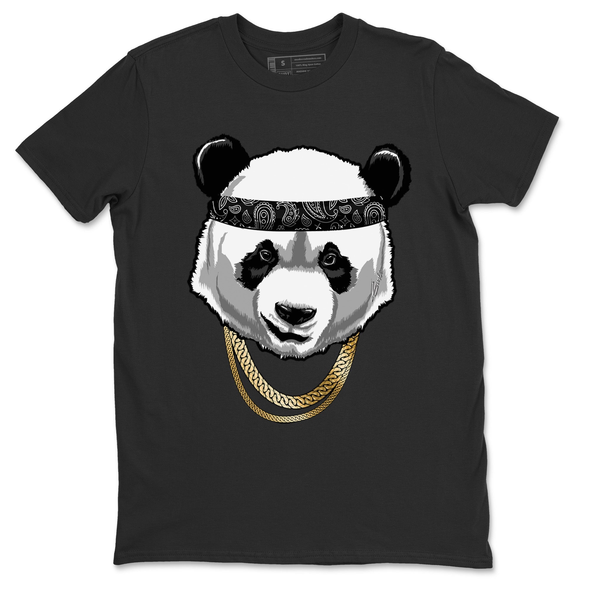 Gangster Panda Unisex Tops - Air Jordan 12 Black Taxi