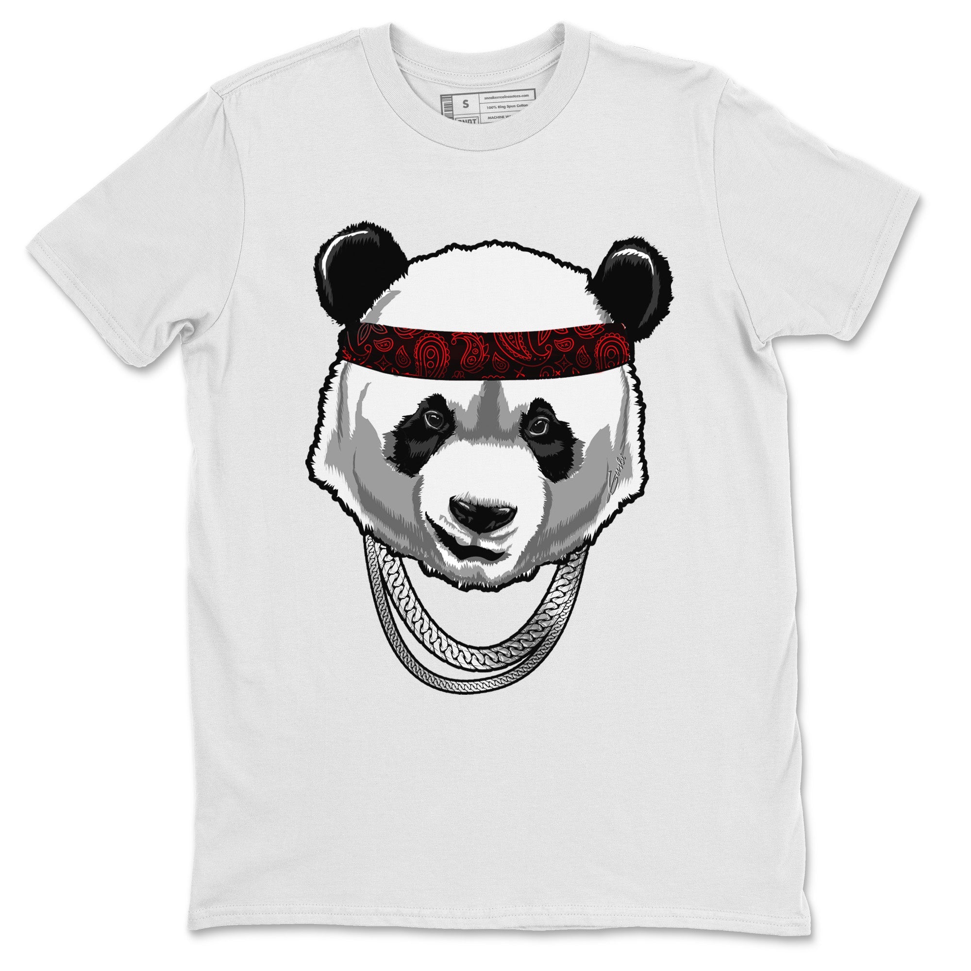 Gangster Panda Unisex Tops - Air Jordan 4 Black Canvas