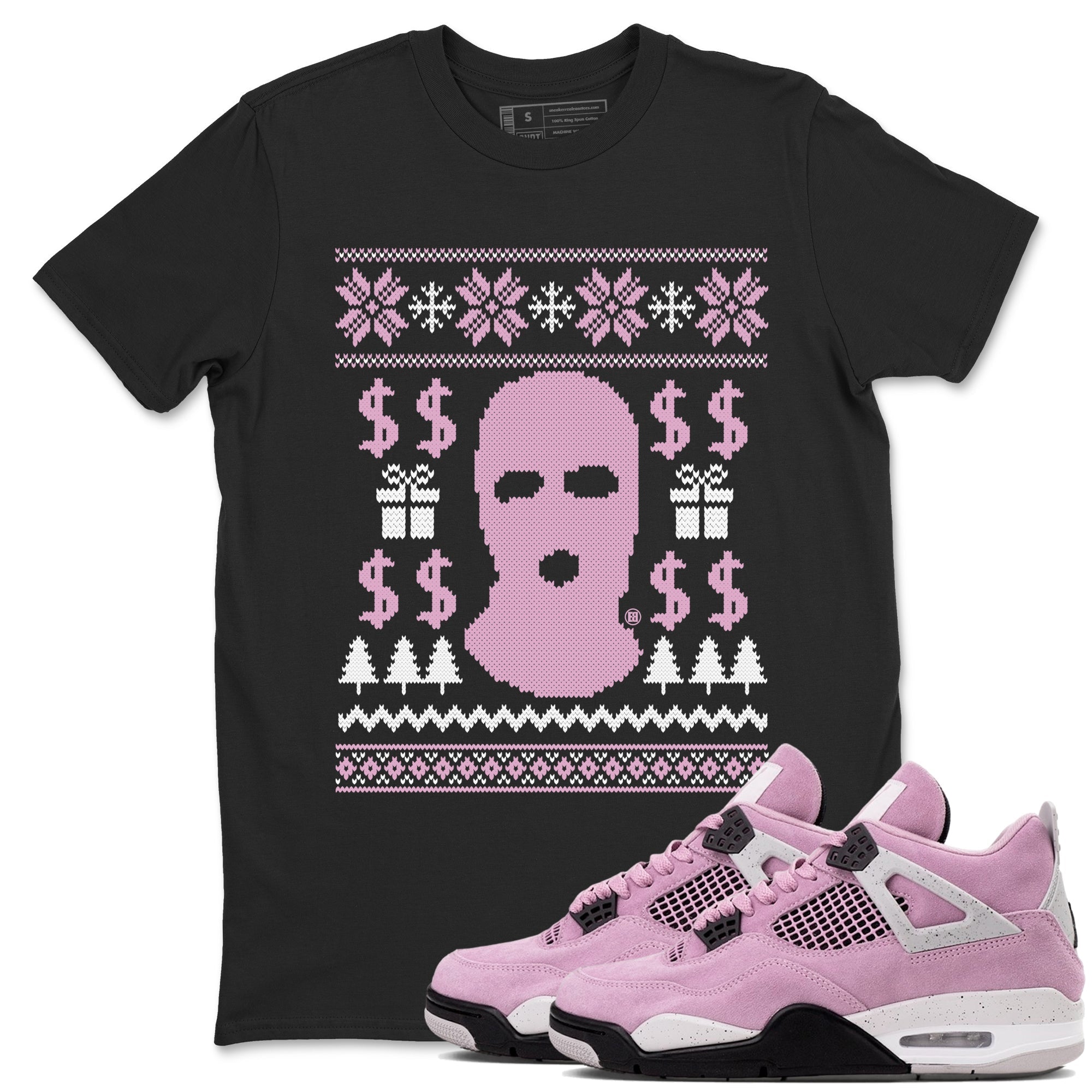 Gangster Ugly Sweater snkmatch Tees - Air Jordan 4 Orchid