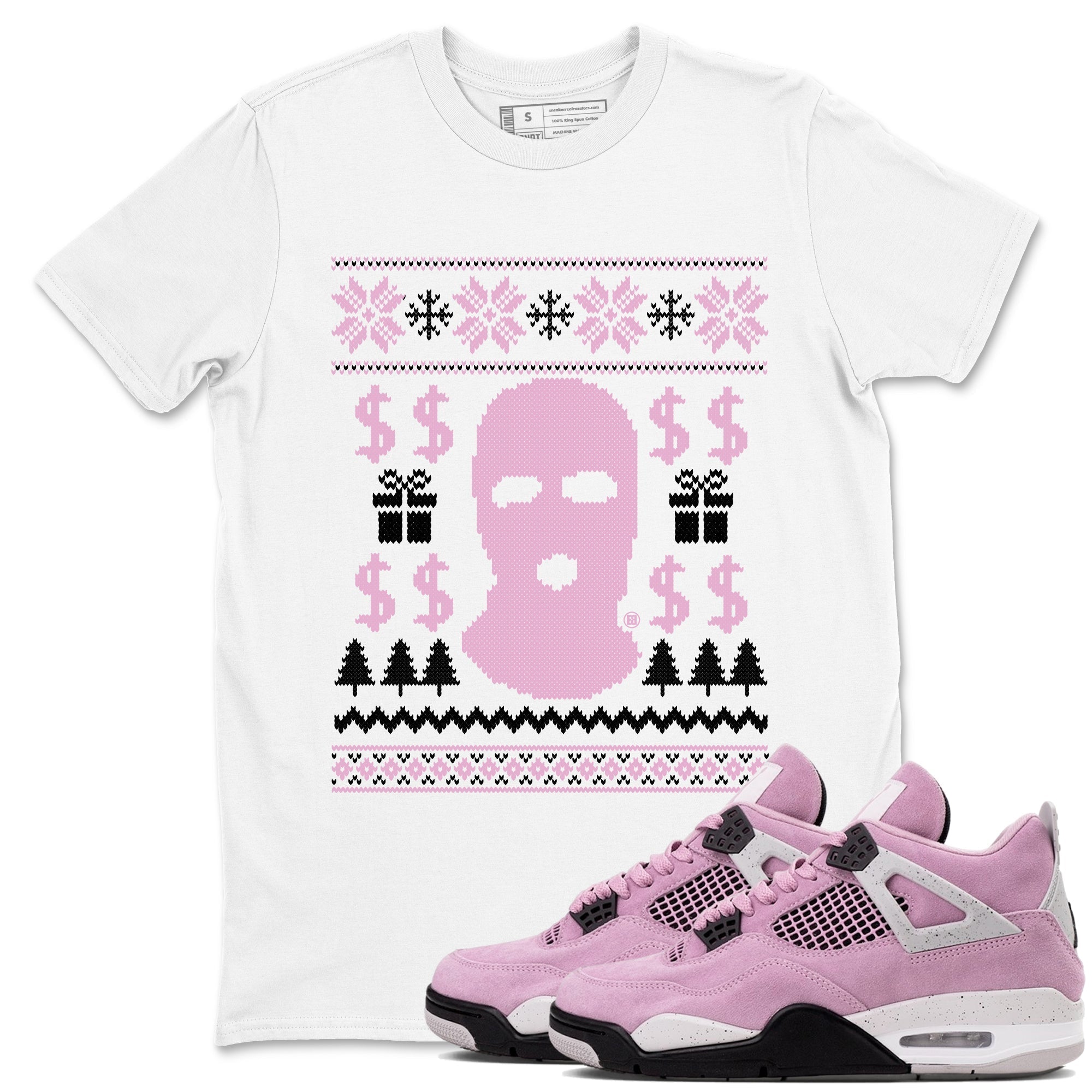 Gangster Ugly Sweater snkmatch Tees - Air Jordan 4 Orchid