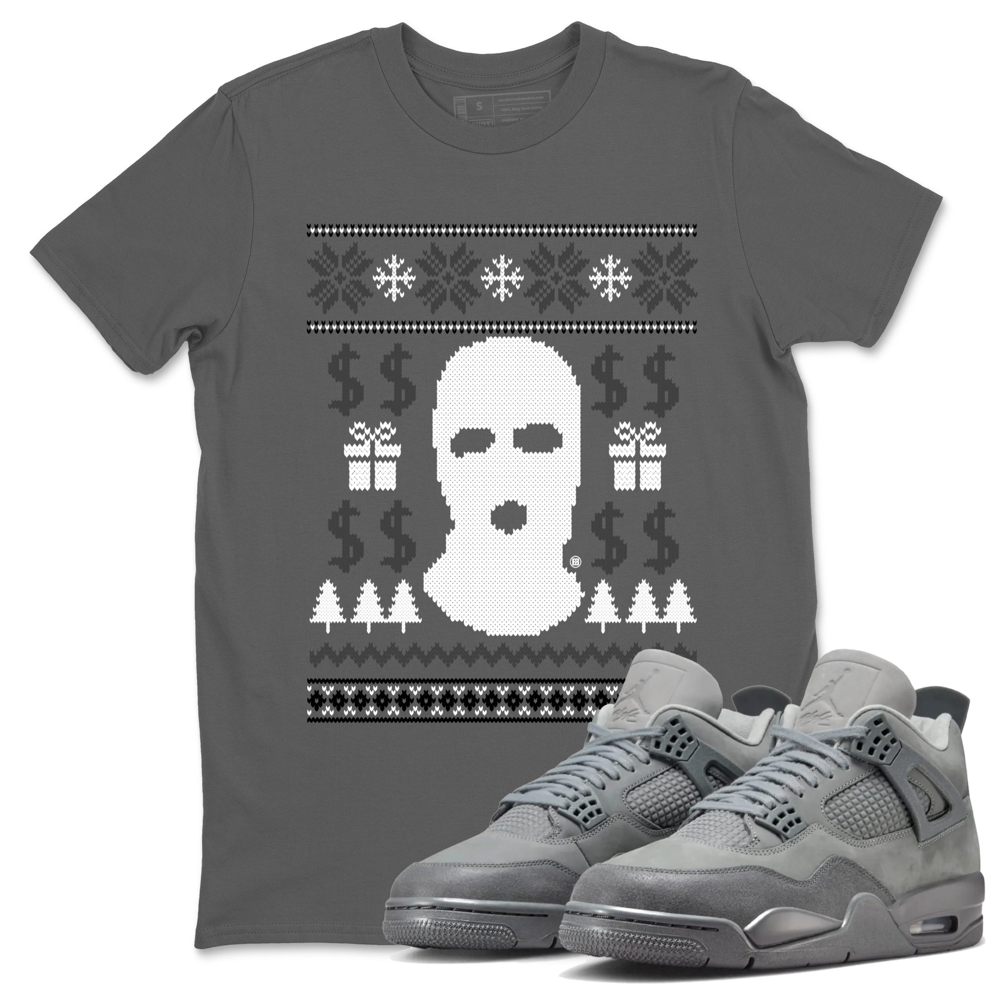 Gangster Ugly Sweater snkmatch Tees - Air Jordan 4 Wet Cement