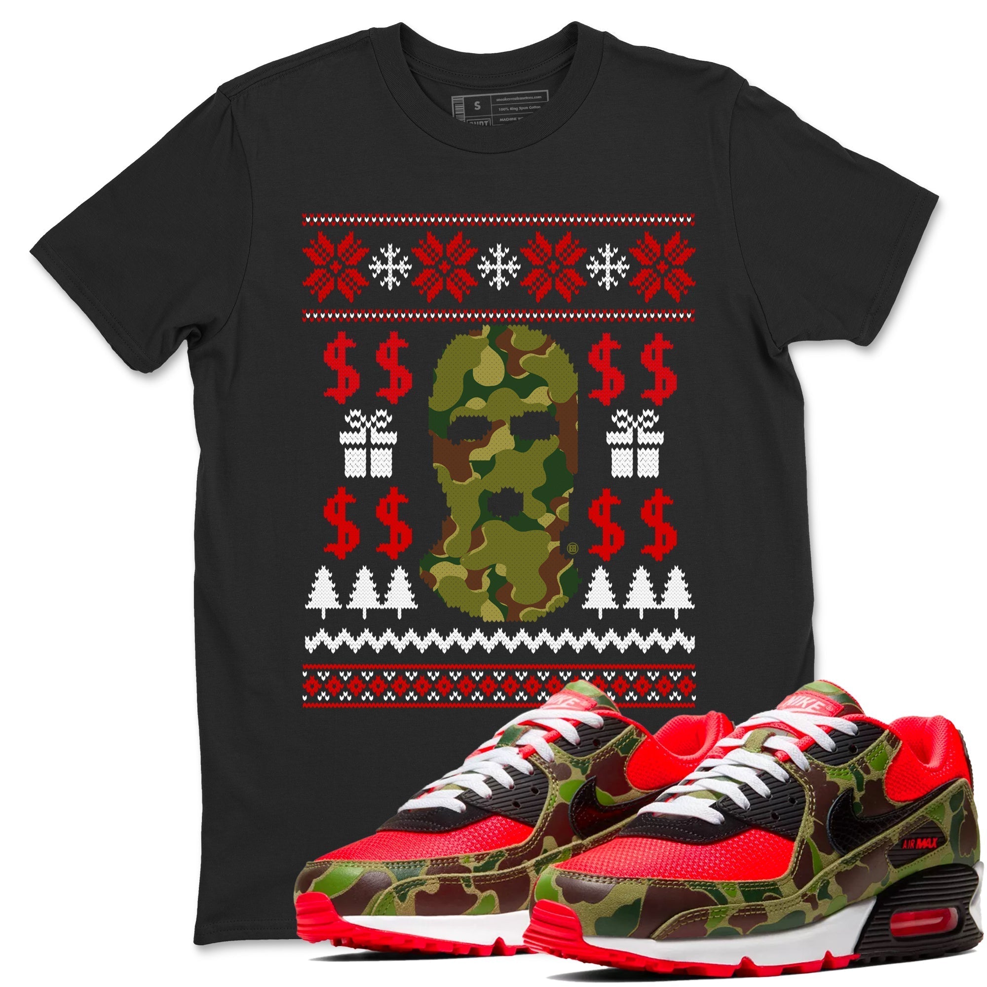 Gangster Ugly Sweater snkmatch Tees - Air Max 90 Reverse Duck Camo